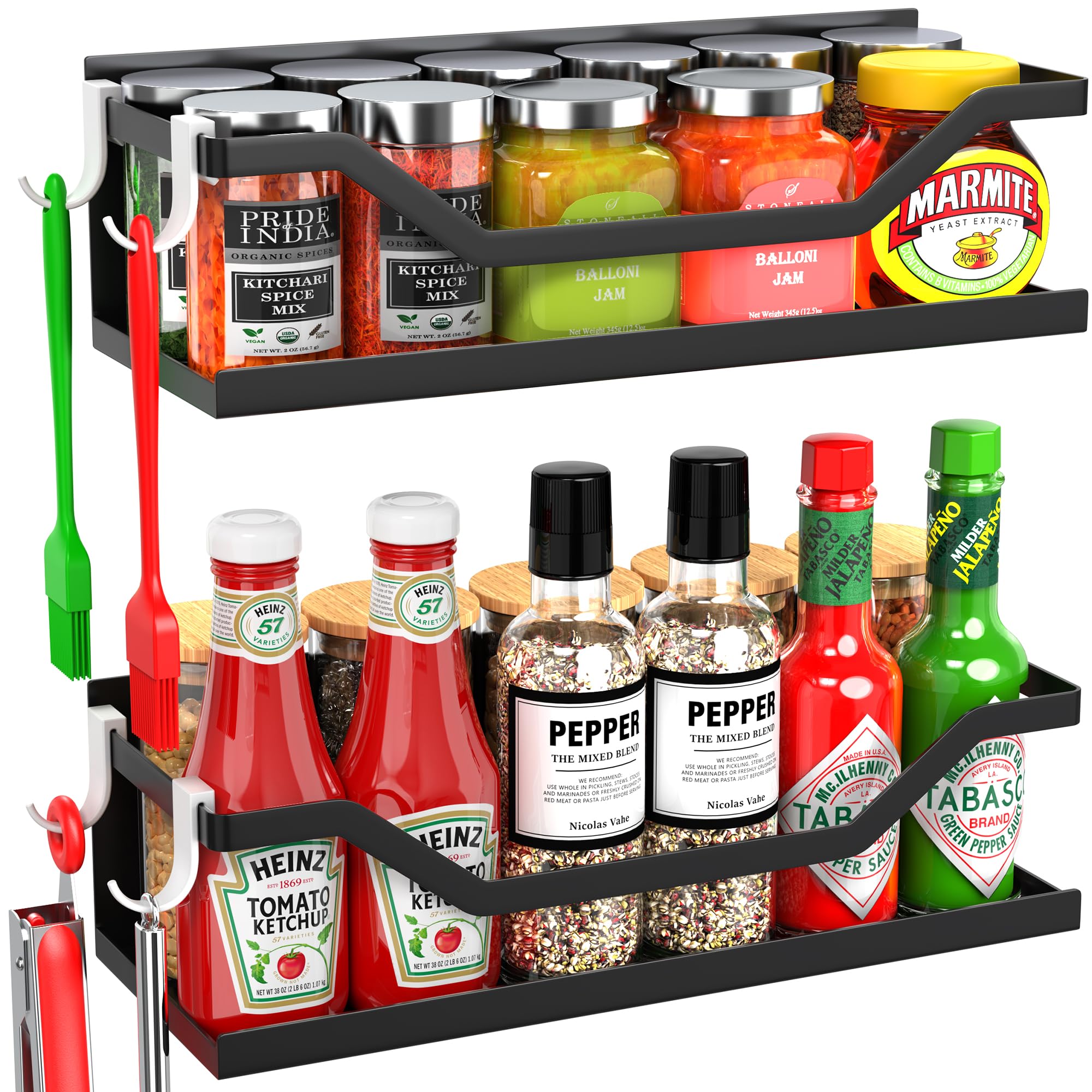 Magnetic Spice Rack Set for Fridge & Microwave, Durable White Shelves-image-52ca8732-b0c5-4336-bff3-92c07083fedb-56347