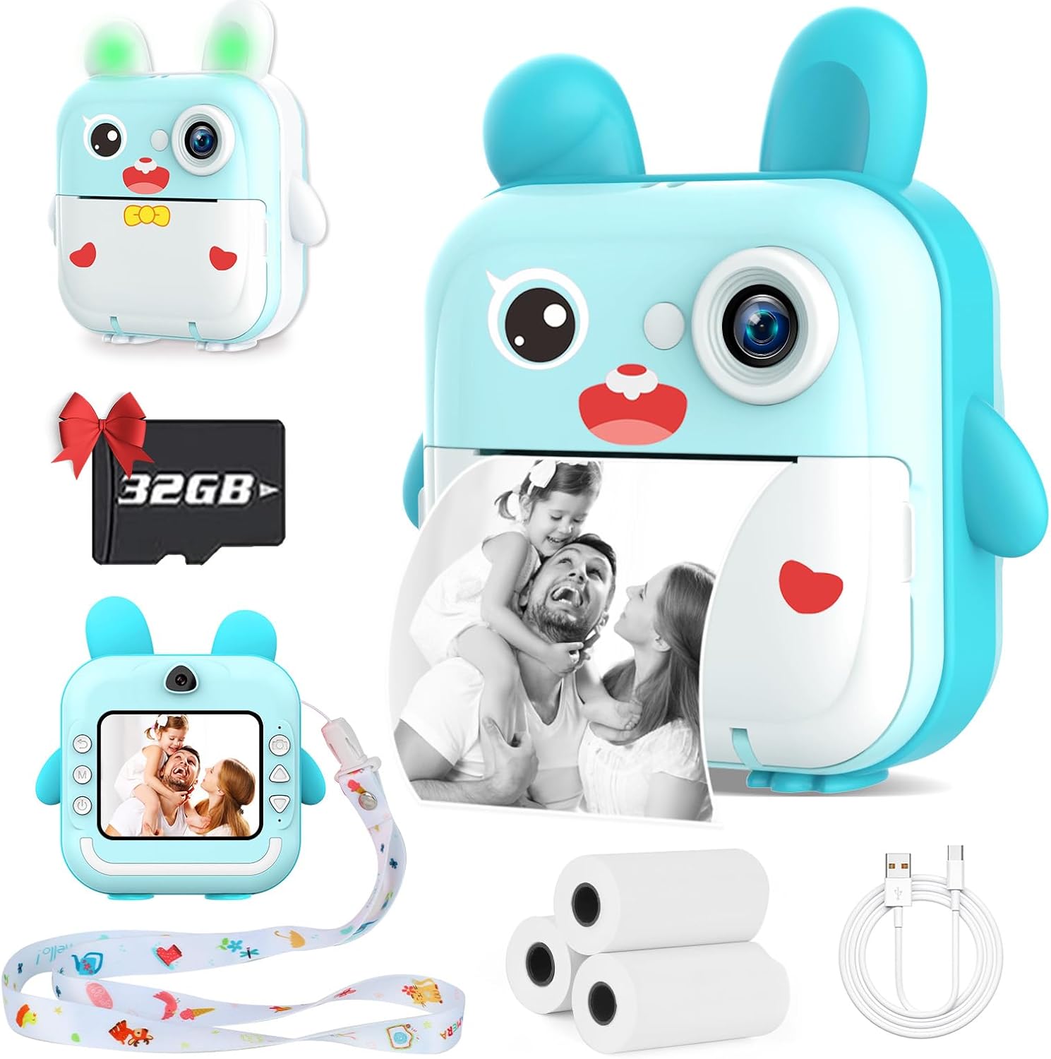 Kids Digital Camera Instant Print - Blue Compact-image-a9a7744f-e095-4db2-96ee-a46702f98a12-109855