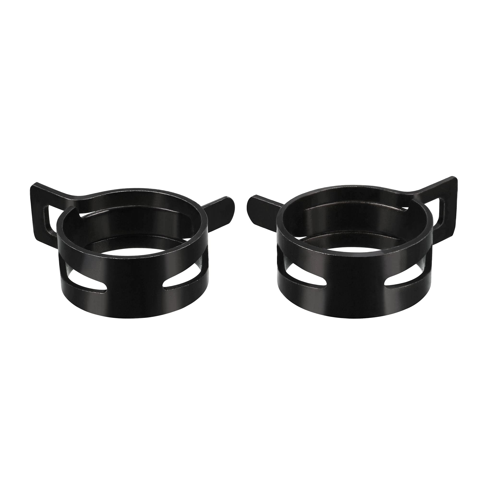 Durable Steel Hose Clamp Set - 25mm Inner Dia, Fits 26.5-29mm OD, Spring Band Design, 10 Pack