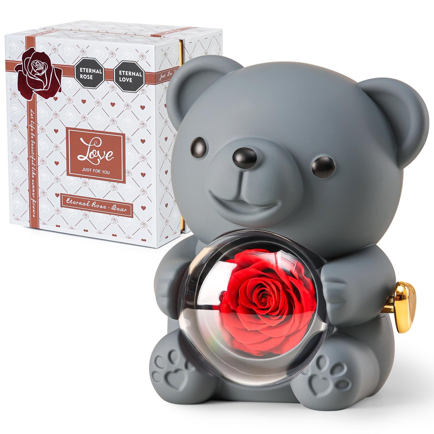 Teddy Bear Preserved Rose Gift Set - Grey Grey Box-image-16be17c0-b5ea-427e-a421-beec8dd20405-120895