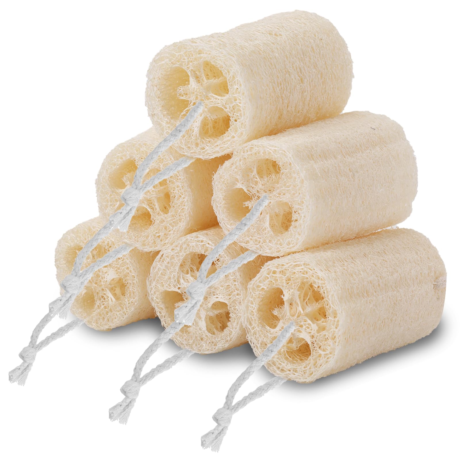 6 Pack Organic Loofah Sponge for Bath & Kitchen Cleaning - Natural Luffa-image-7f876ce7-f86a-4971-aec0-5e9101fa7095-52812