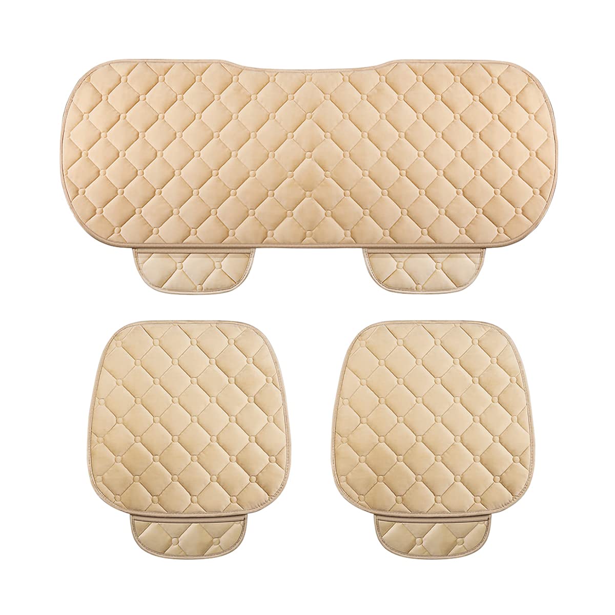 Universal Car Seat Protector - Soft, Waterproof & Non-Slip Beige Cushion for Cars & SUVs-image-c2f6050f-5016-4e8b-9b8f-91c2b43cdaa8-41723