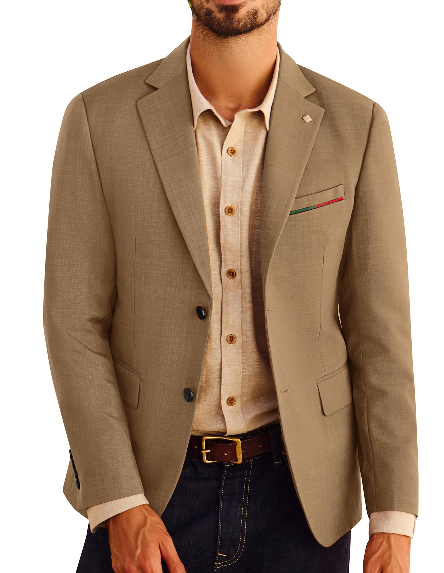 Men's Smart Casual Blazer - Brown S-image-45b4af4e-c117-4fc5-b7c2-cc9e3dfb8cd8-117291