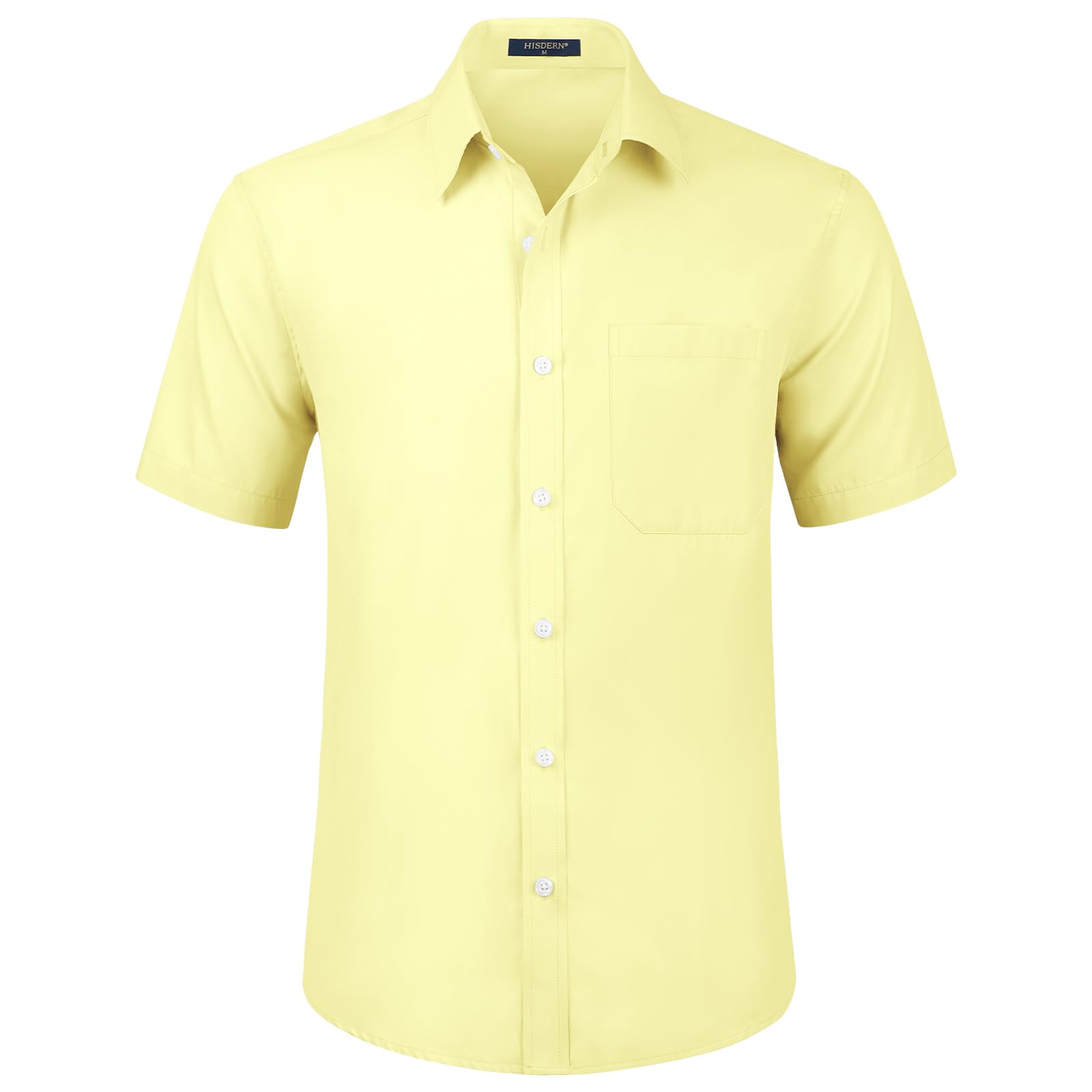 Men's Short Sleeve Shirt - Light Yellow 3XL-image-1fdbf505-b108-4a5a-b5cf-031f607dbde5-119801