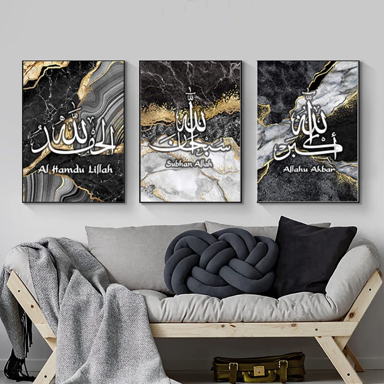 Islamic Marble Calligraphy Canvas - Islamic F 3pcs 40x60cm-image-d341f24c-2d85-4486-9bc3-c56cd727eed5-112437