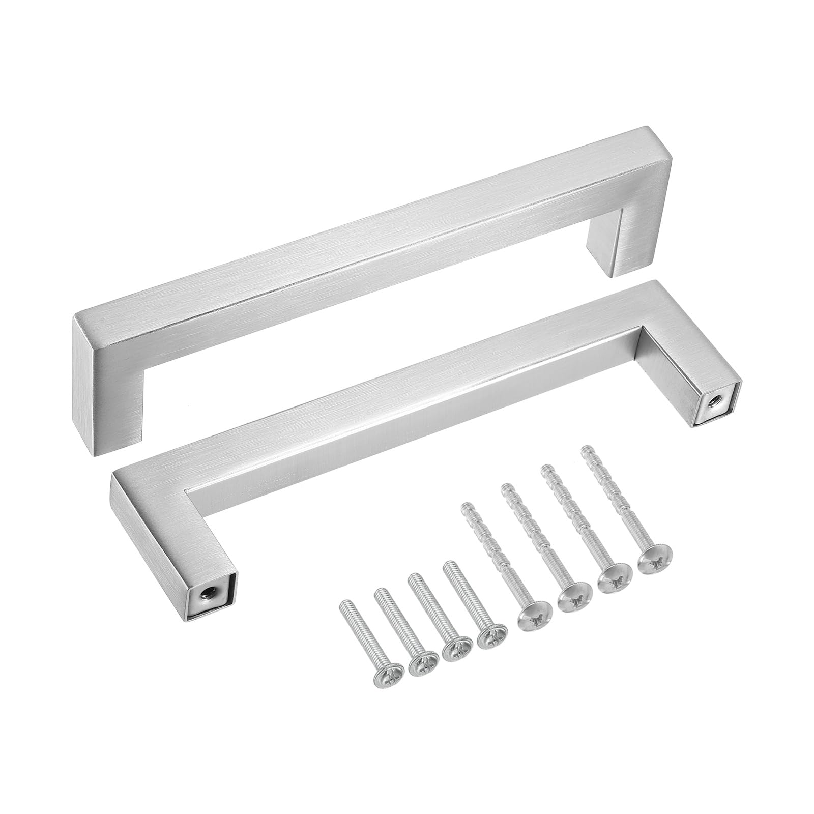 20 Pack Square Bar Drawer Handles - Silver 5 1/16 Inch-image-510c39b0-6612-4dd8-af4e-6f9b06b12ee1-101152
