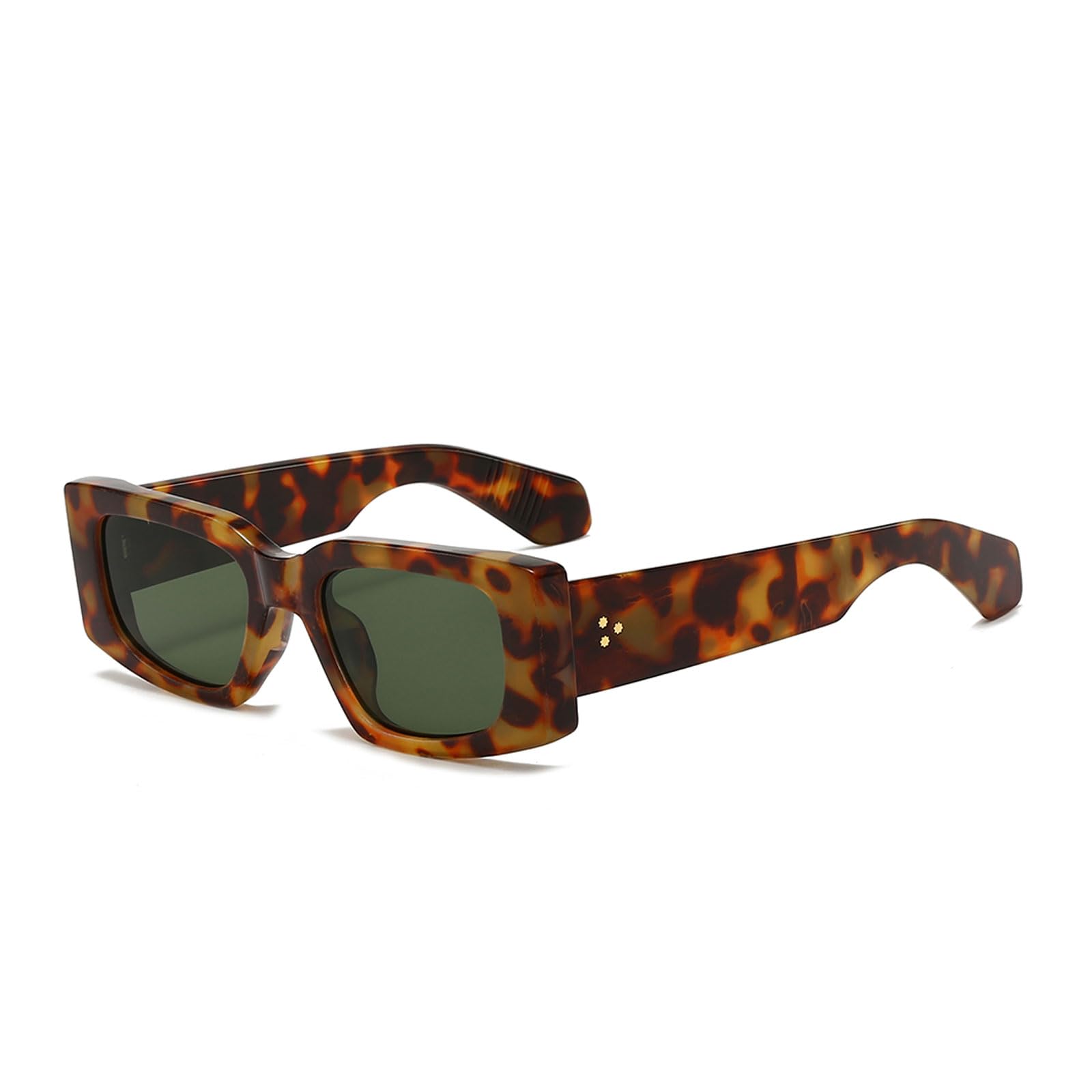 YAMEIZE Vintage Rectangle Sunglasses - Small Square Frame 