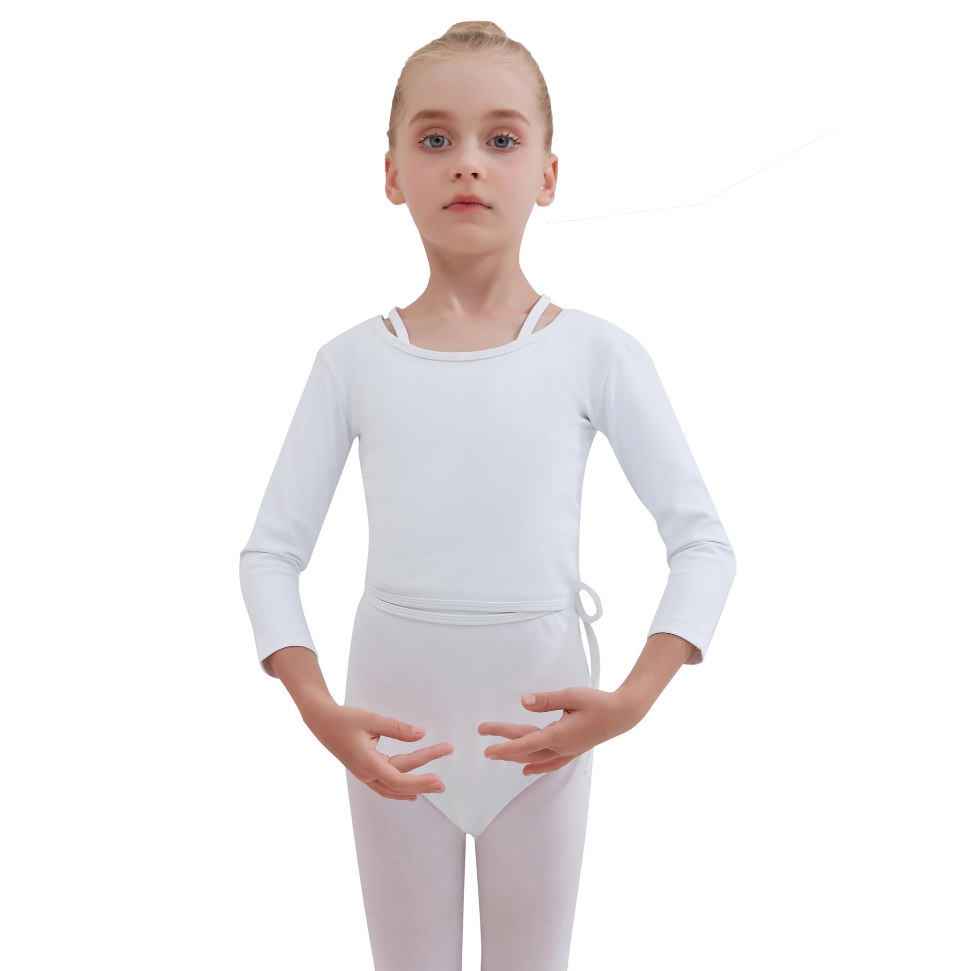 Cotton Ballet Wrap Top - Long Sleeve Crossover Dance Cardigan for Girls & Women - Stylish & Comfortable-image-fc16903e-99bc-4a53-8510-c48029c5c500-66829
