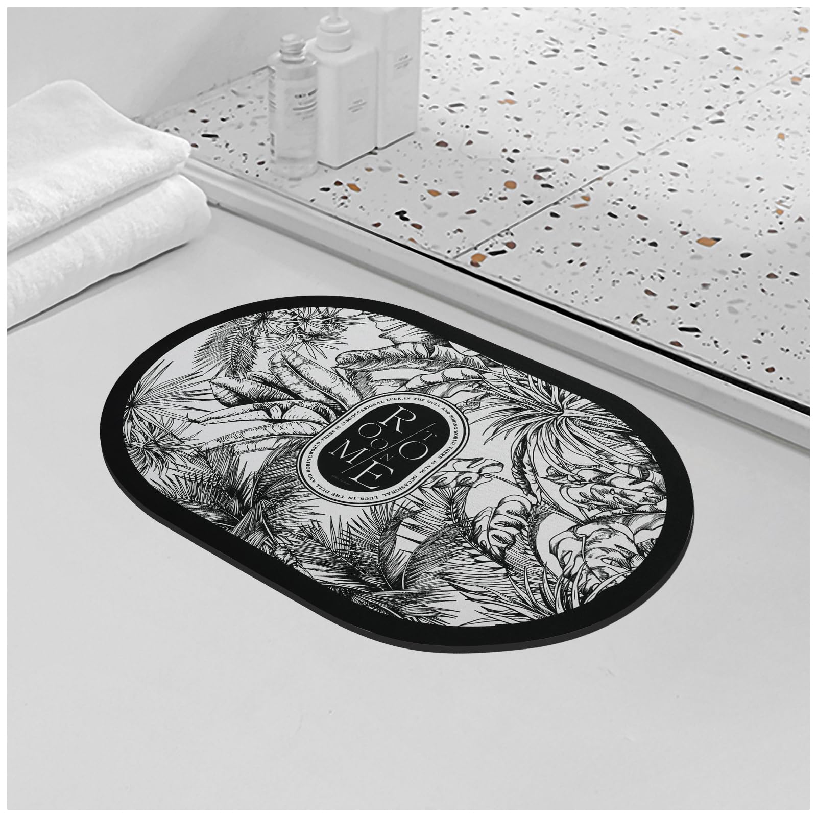 Absorbent Non-Slip Quick-Dry Bath Mat 40x60 cm-image-df1fe4a2-c8ef-40e5-a380-457c720eb37d-53912
