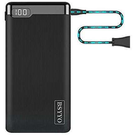 BSYYO 20000mAh Portable Charger,LED Display Power Bank Dual USB
