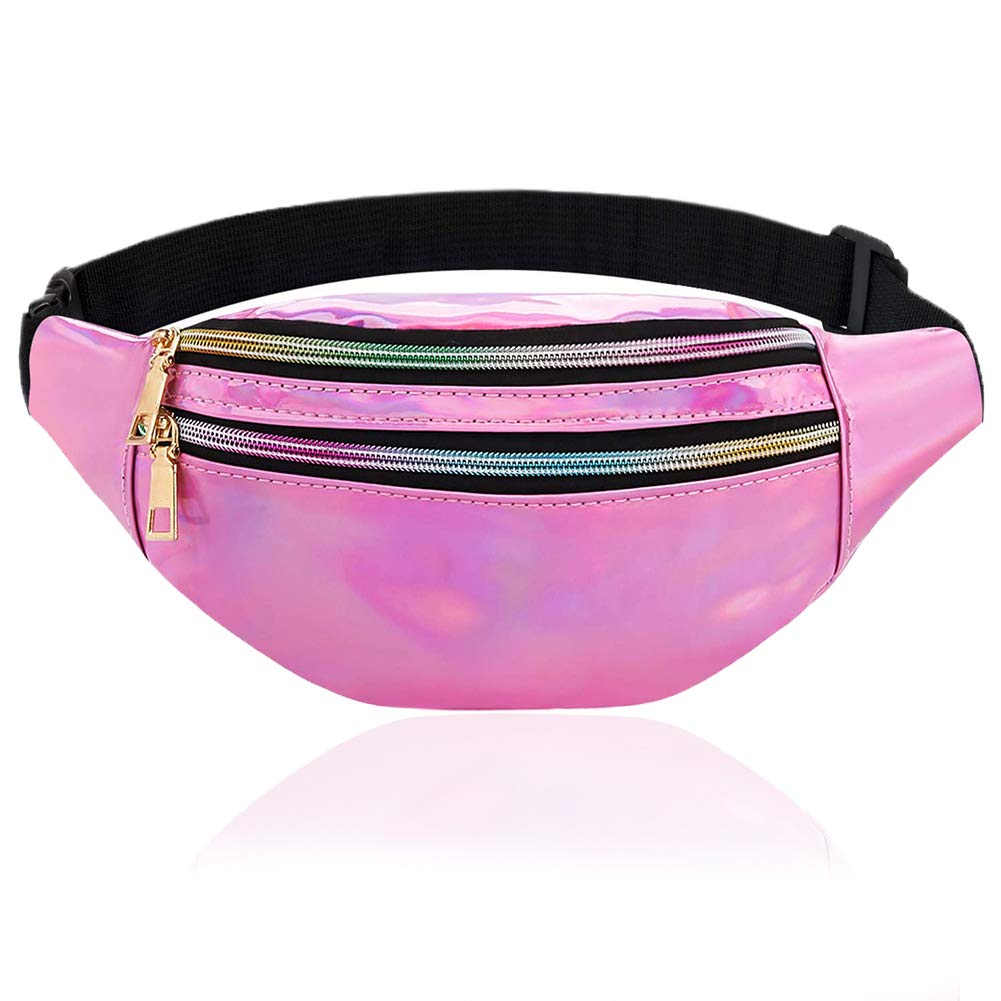 Women's Shiny Bum Bag Waterproof - Pink One Size-image-a296afe7-b5c1-4560-a2c0-a3f0cbf195bb-110400
