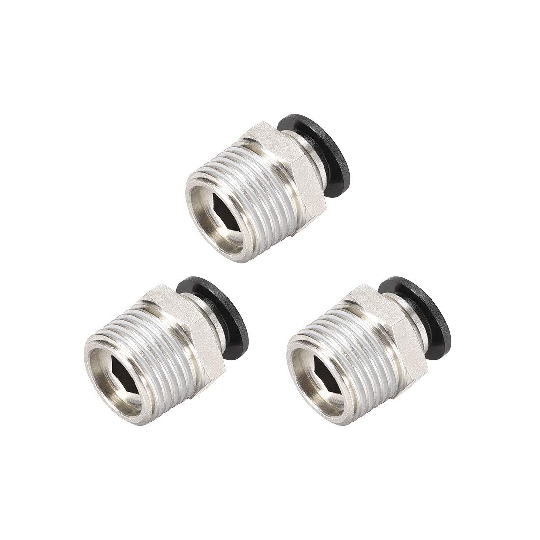 Premium Pneumatic Push to Connect Fittings 1/2NPT Male x 10mm Tube OD - 3 Pack-image-9e164dfb-7476-4db9-b85c-8b9973d13c88-60541