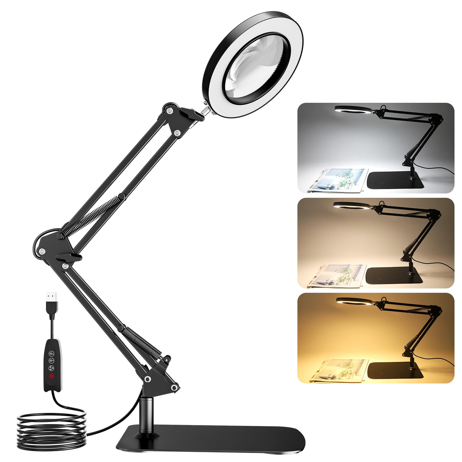 Magnifying Glass 10x with Light Stand - Ferrous Normalität-image-3a5e2975-9204-4007-b60f-d24ad47c32d3-94241