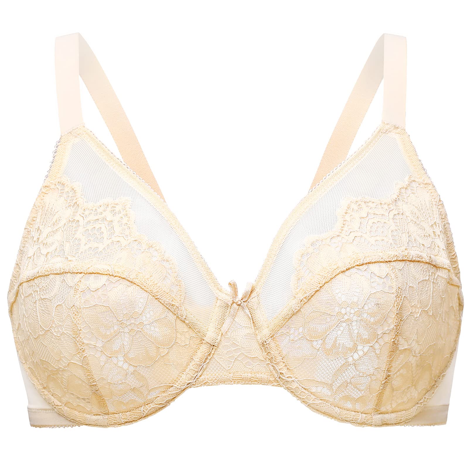 Women's Minimizer Lace Bra - Beige 44D-image-904a2bcc-12bf-46c4-b028-8a58c6998d66-113588