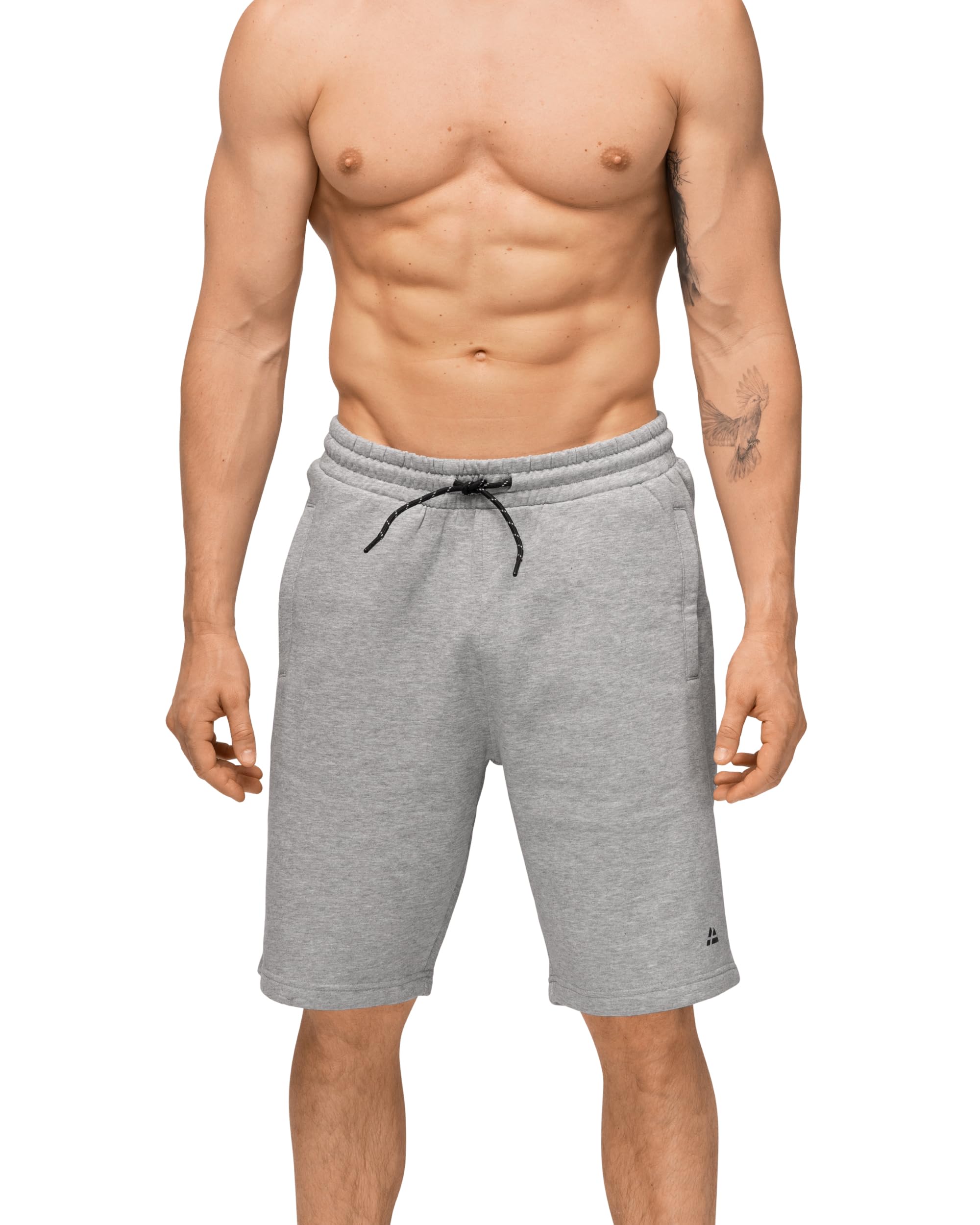 Men's Gym Shorts Cotton Blend - Grey Melange M-image-80019455-9cd7-4c64-ad09-5b112963cd7e-122438