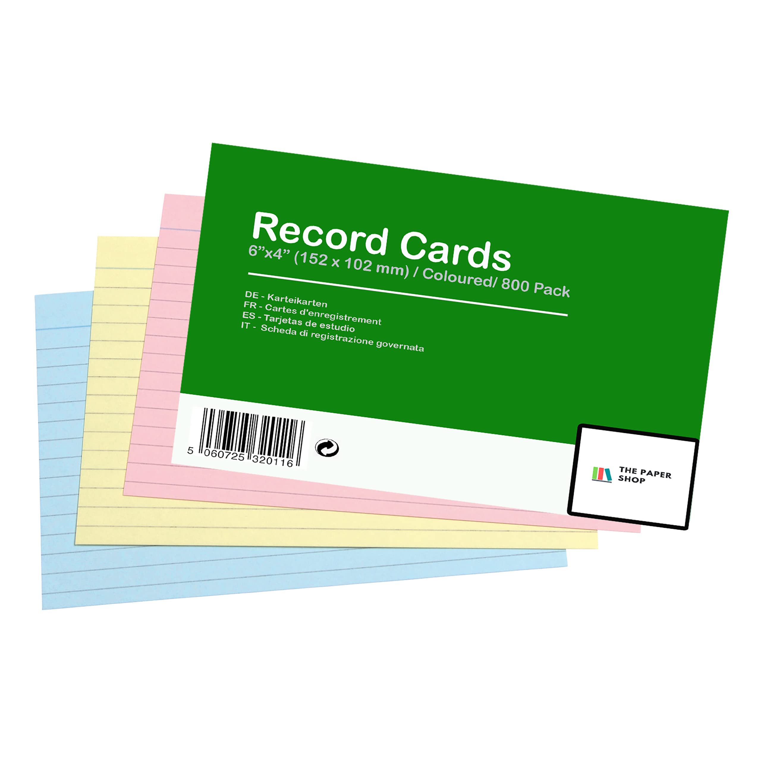 A6 Revision Flash Cards Ruled - Multicolour A6-image-305f8805-96a3-4fc5-9af0-5b925fe25cbc-117145