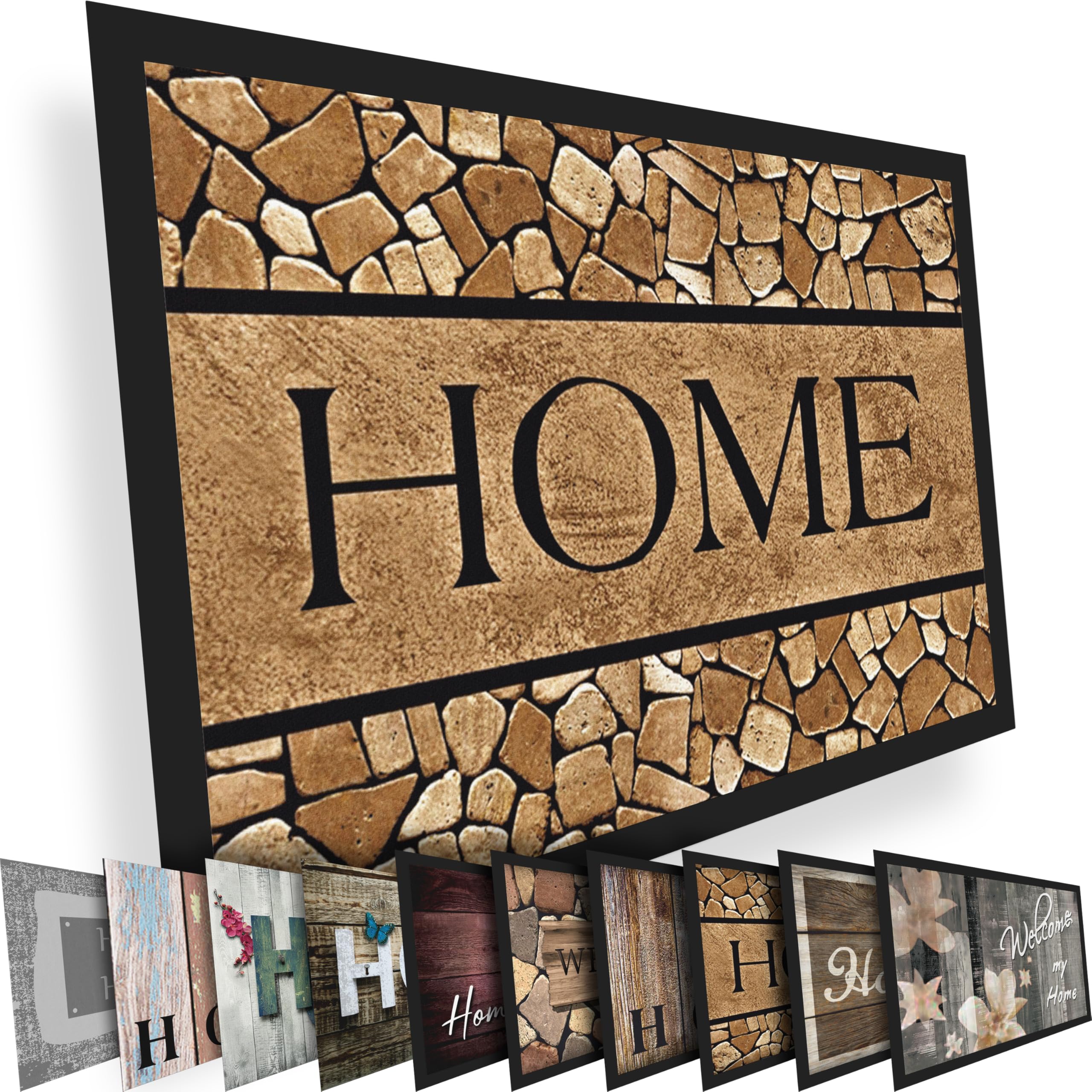 Dirt Trap Floor Mat Non-Slip Door Mat - Home 4 60x80cm-image-97b73ce3-274f-4457-9a92-e3356be8f009-102716