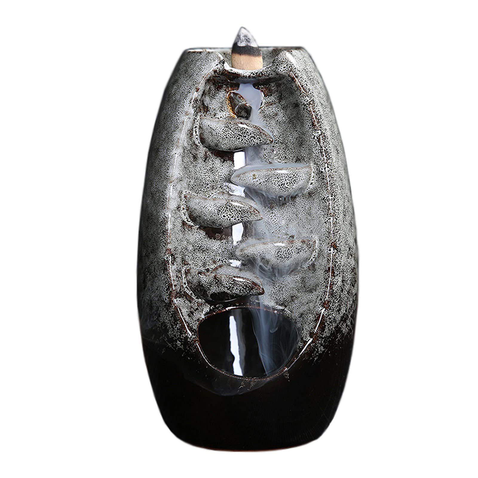 Incense Burner, Ceramic Waterfall xunfu 60 1 White, 6_x_11_x_20_cm-image-82adbbd3-69b0-4fb4-9a1f-d4084da72e07-54889