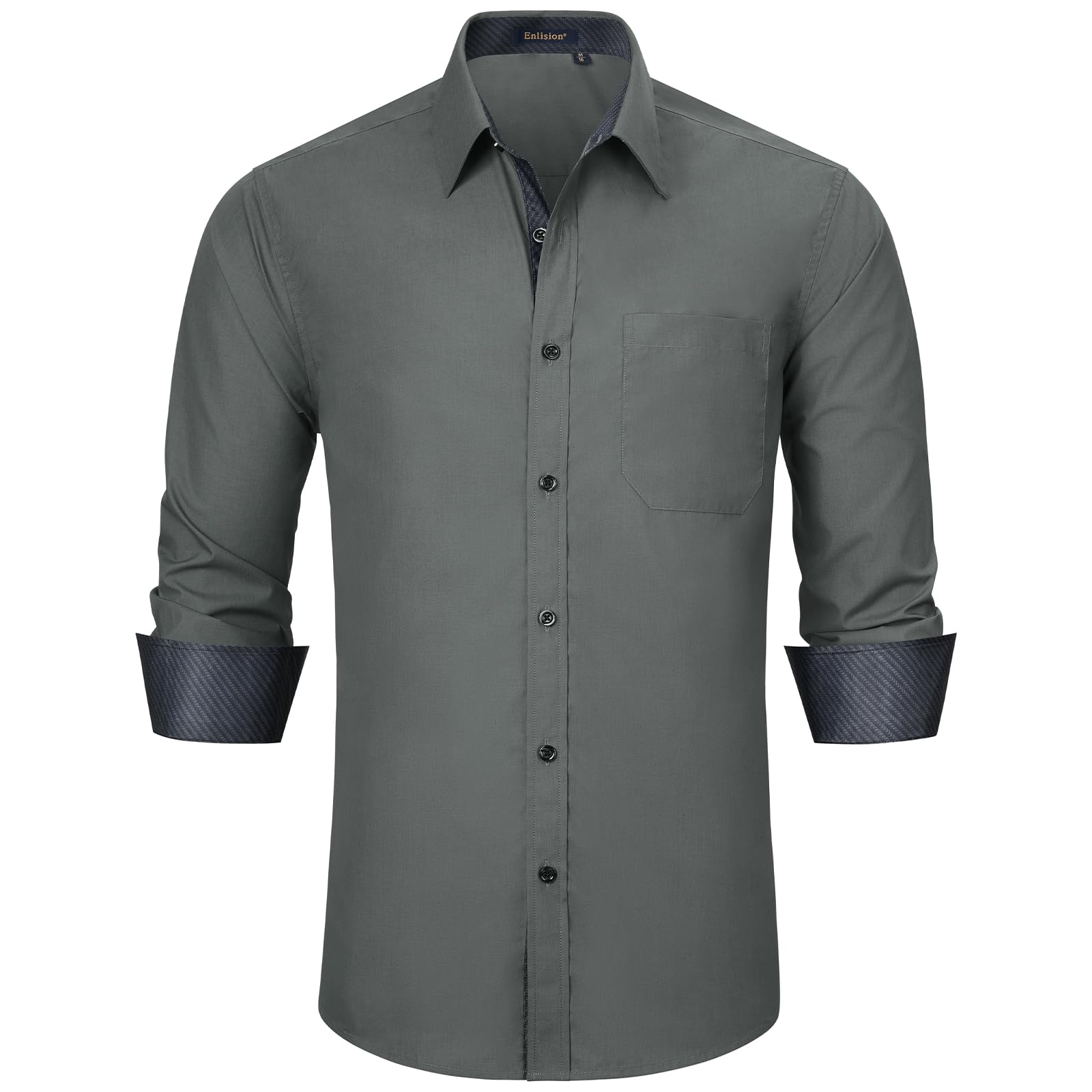 Men's Formal Dress Shirt - Dark Grey 3XL-image-ae7b88d9-f16f-48c8-bedc-dddcb61f6556-101862
