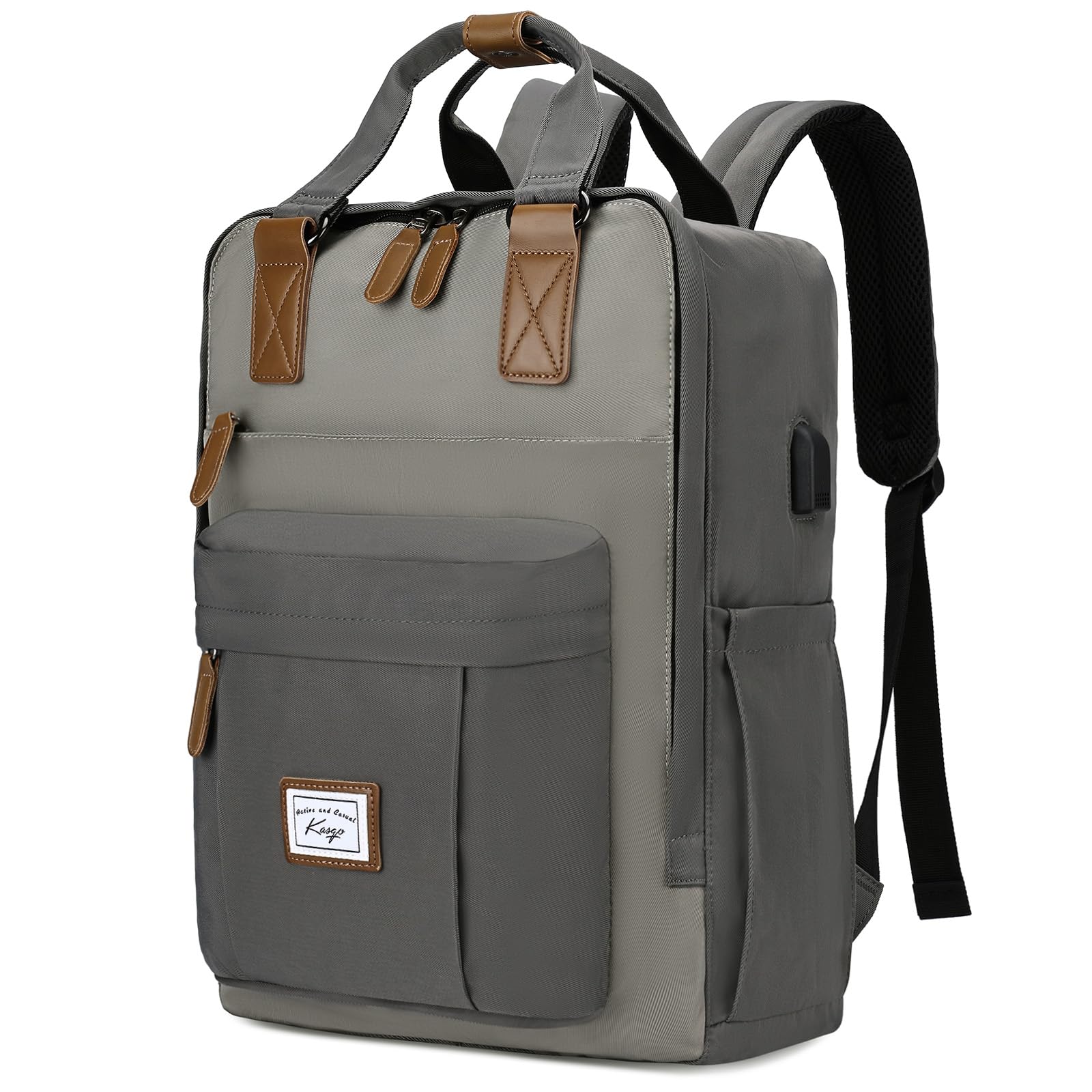 Laptop Backpack with USB Charging - Grey 15.6"-image-a7b973d0-7236-4814-9556-ff5980df21d3-88828