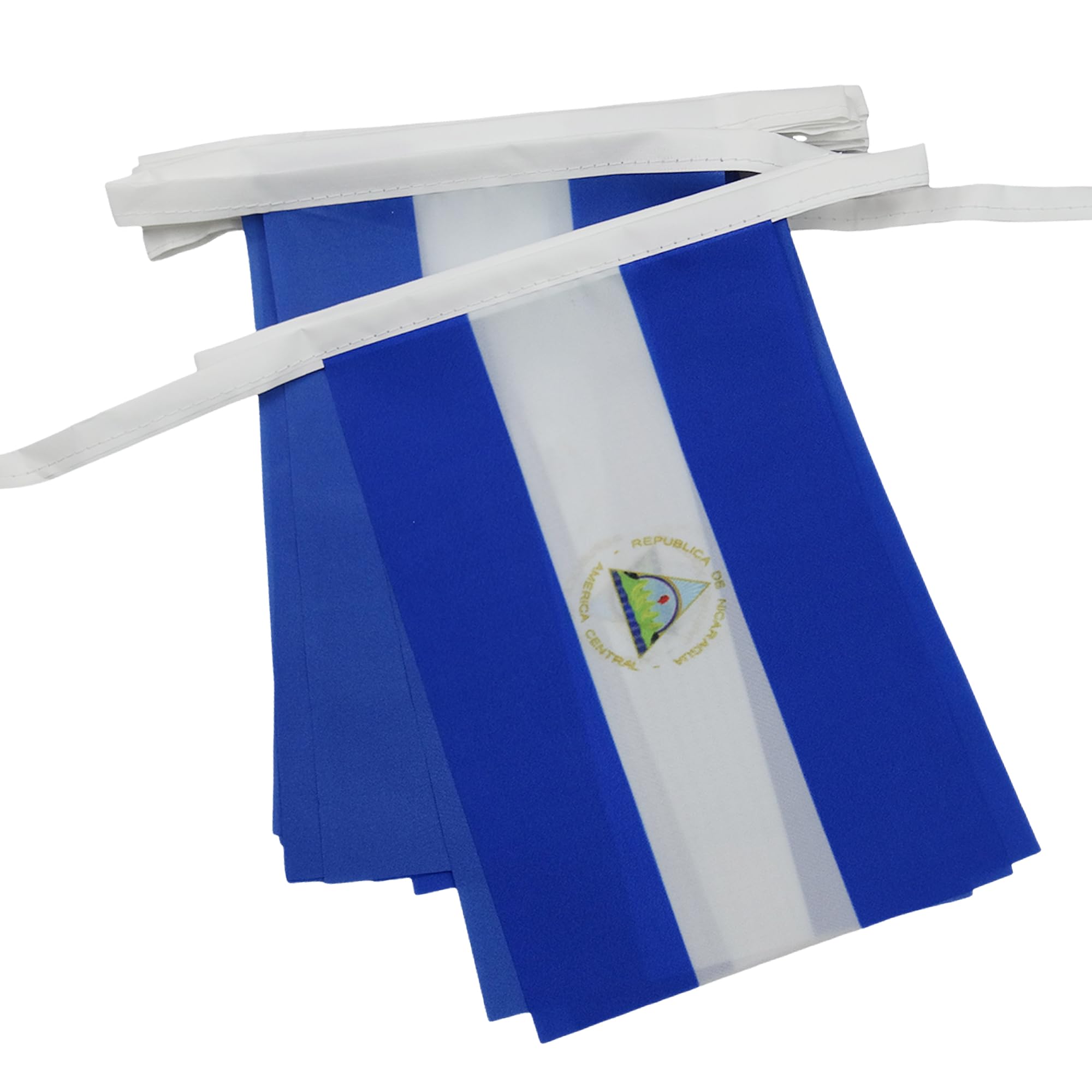 AZ FLAG Nicaragua Bunting Flag, Ft 20 20 Small 8'' x 6'', 100% 6-image-25109f34-952f-410d-8a71-cbdc2232b6e0-57884