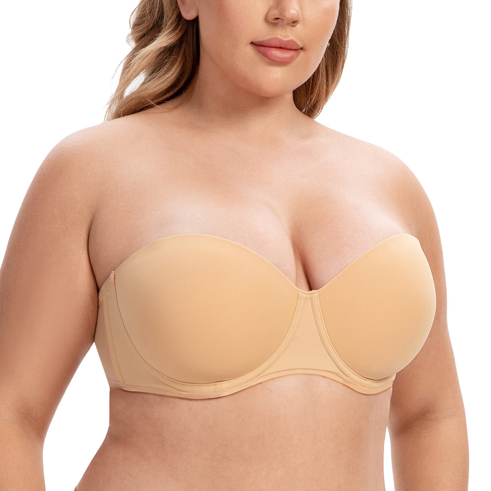 Women's Strapless Bandeau Bra - Sunkiss 38B-image-3d65fc63-4148-4cfb-a1b3-5edb1fcc6a22-116198