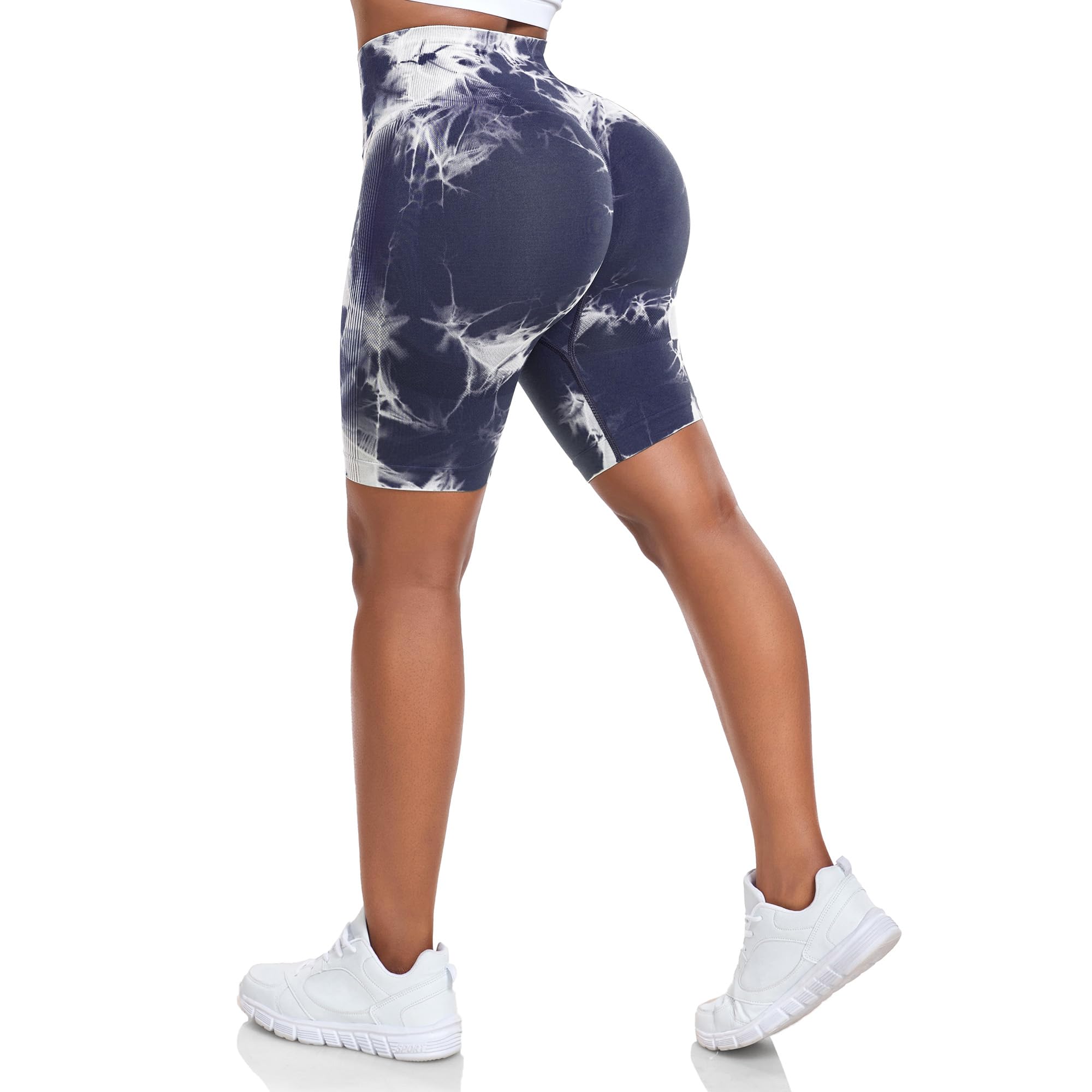 High Waisted Seamless Gym Shorts for Women - Tummy Control Yoga Pants, Elastic Sportwear-image-a46731a2-a3fe-4a3f-b3e0-bcc0e1e15438-65955