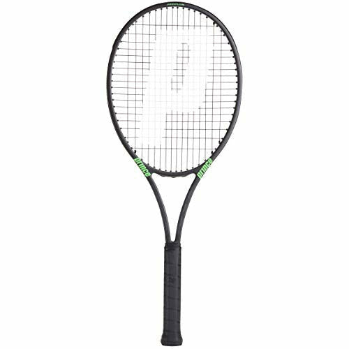 Prince Phantom Pro 100P Adult Tennis Racket, Black/Green, Grip 3