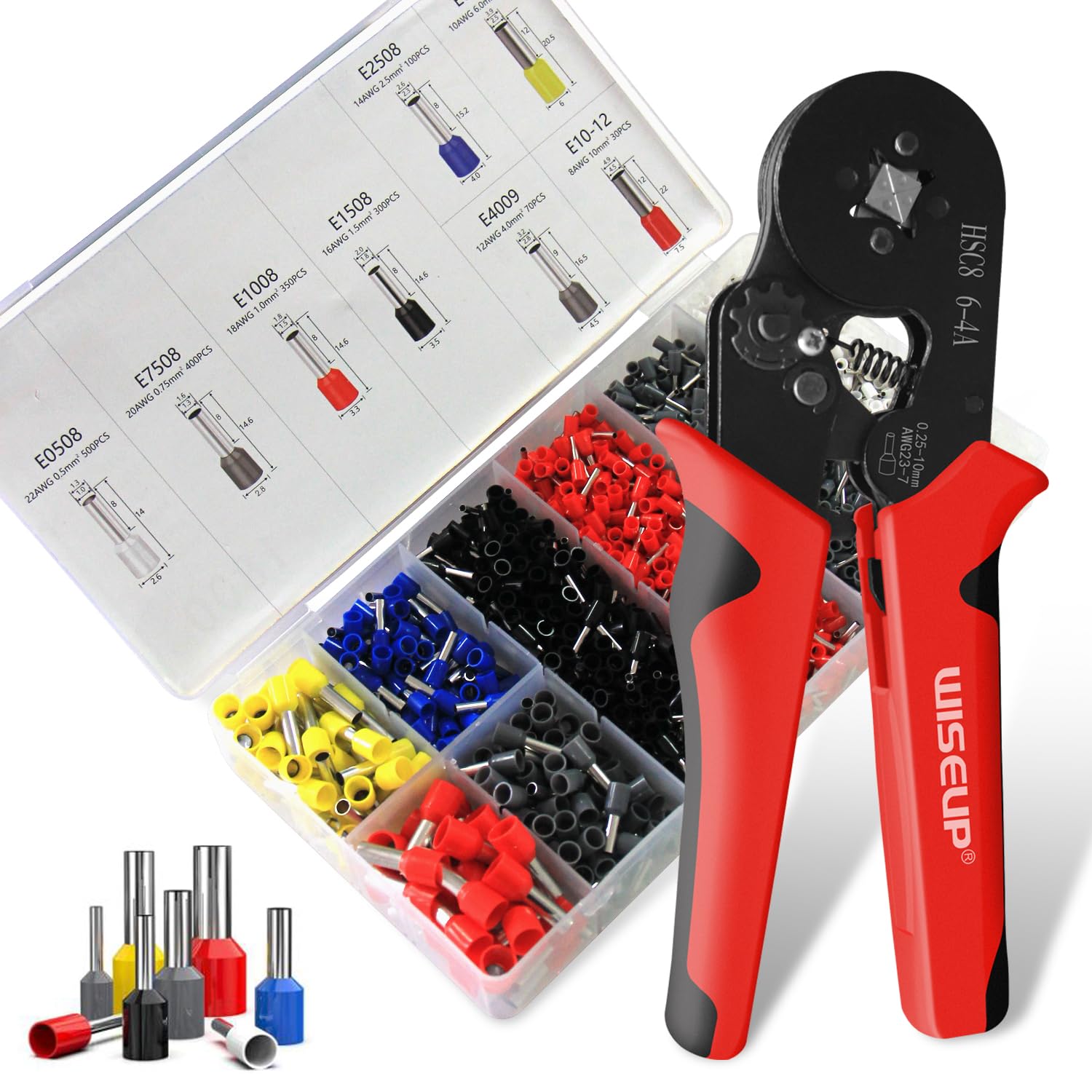Crimping Tool Kit 1250PCS AWG23-7 - Black-image-e7cf2dae-dcb5-4373-89da-0ad79173f067-114403