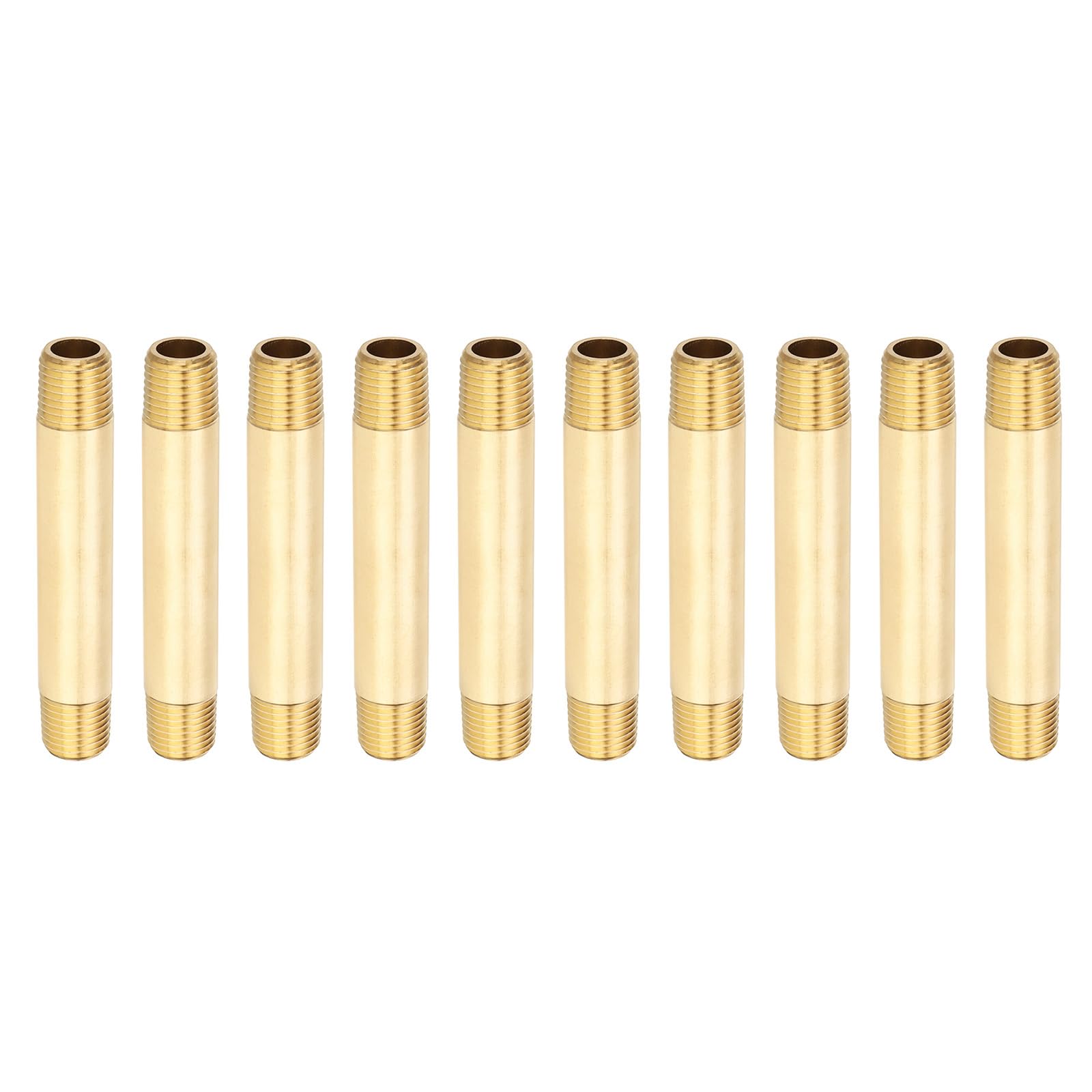 Brass Pipe Fitting Long Nipple Set - Brass Tone 1/4" x 1/4"-image-87accef8-884a-416e-a610-8c0b49f1fb1a-102884