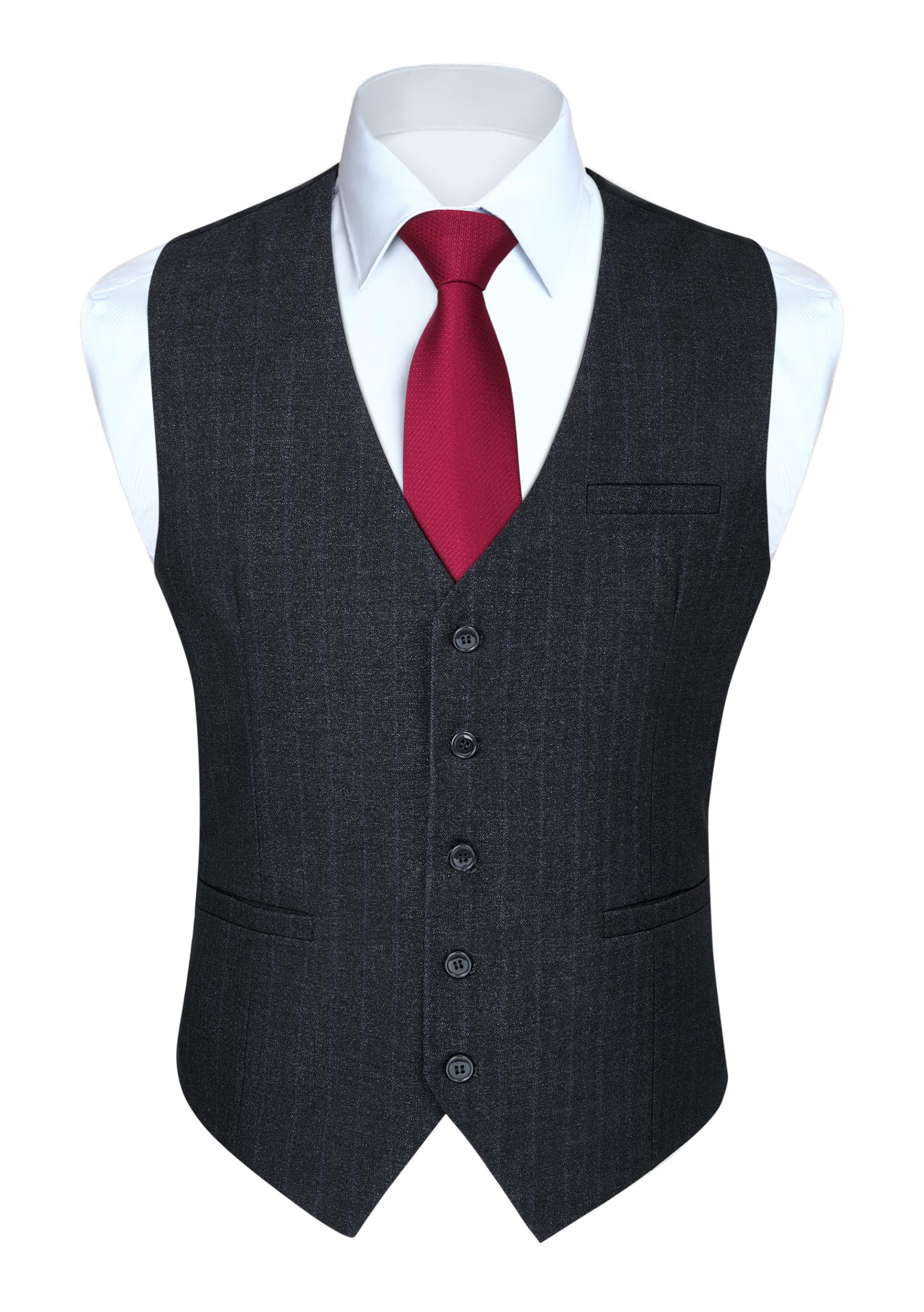 Men's Formal Waistcoat Cotton Vest - Black XS-image-52790432-6d83-497d-ab50-9fc3ff7d6803-103491