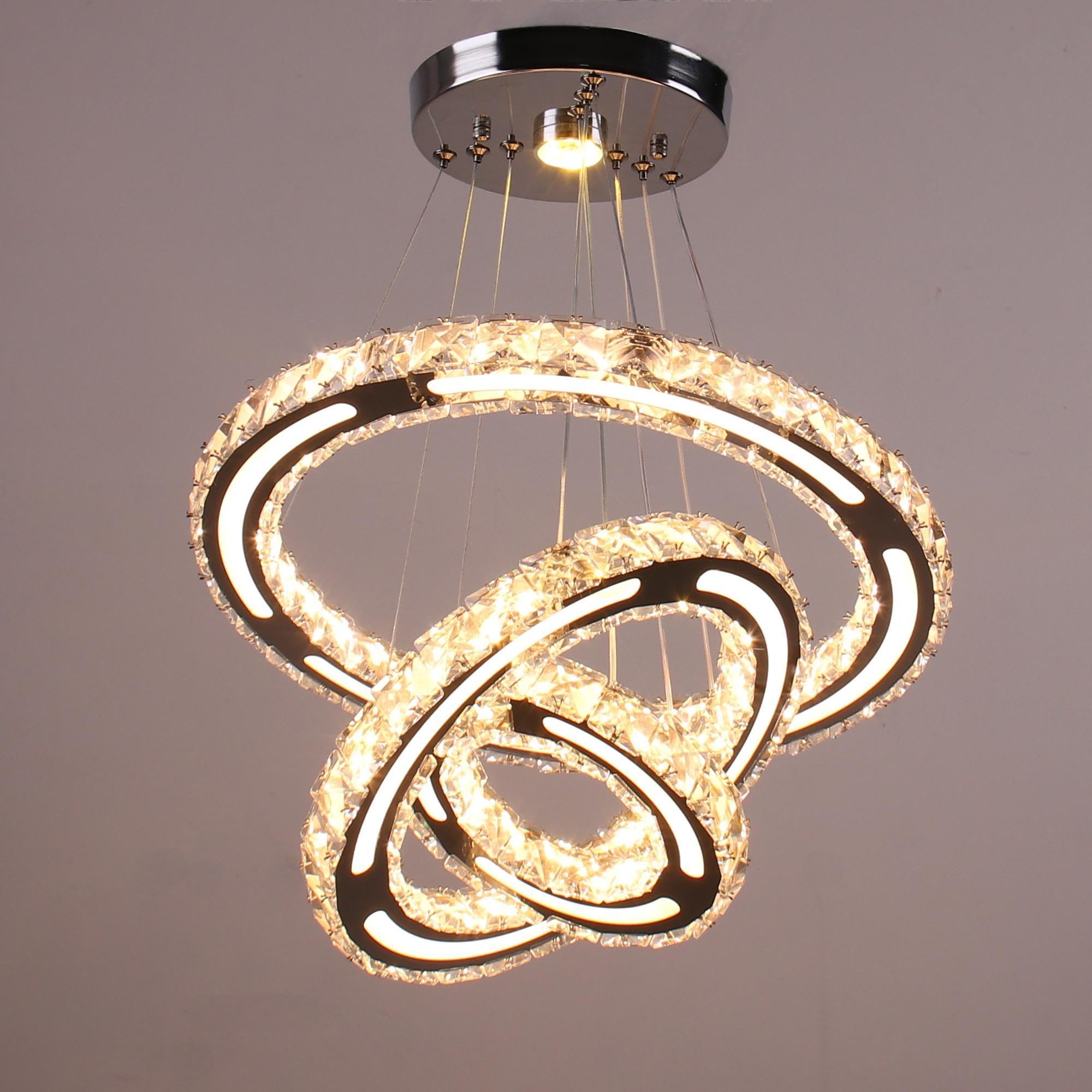 LED Crystal Chandelier Light - Chrome 234 Ring-Dimmable-image-691de350-2930-4b28-ba0c-66110d5e1df7-114174