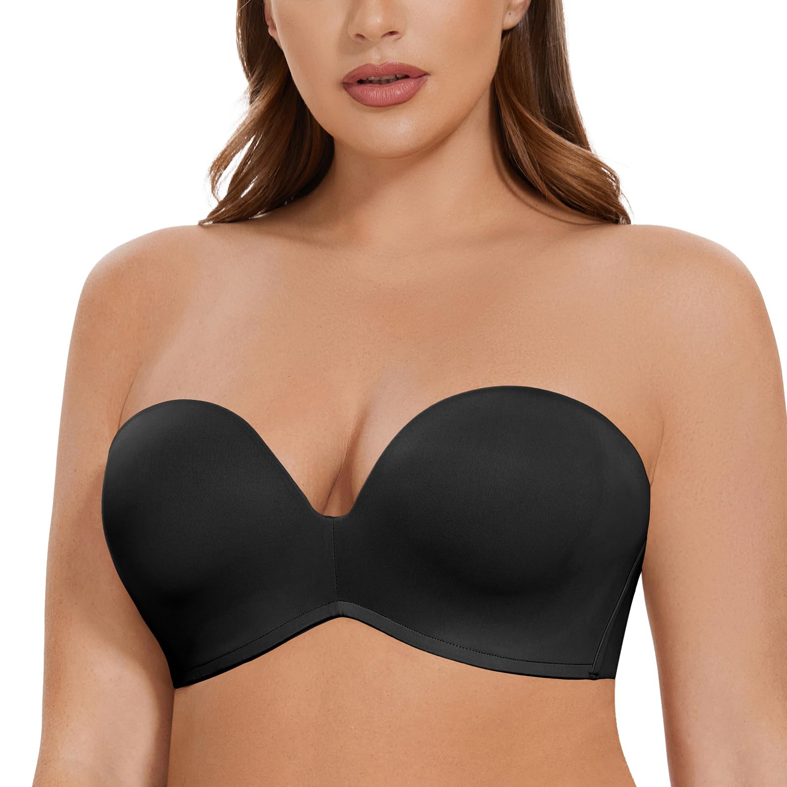 Women's Strapless Push Up Bra - Black 32DD-image-5c28ac78-e1ec-4164-9589-bf007318ec1b-115742
