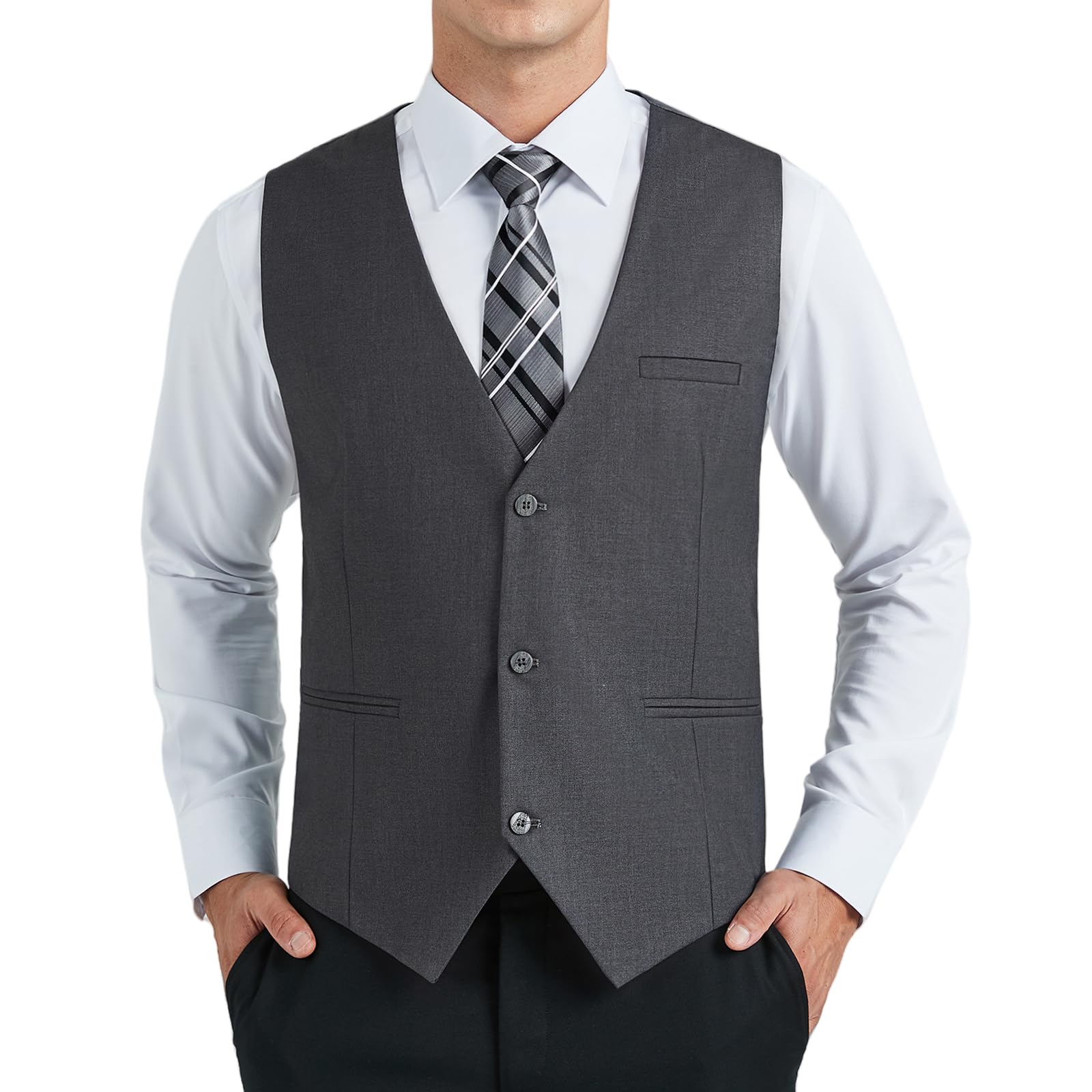 Men's Formal Waistcoat - Dark Grey XS-image-51c47c72-c2ff-4d90-ad3f-d7d15d5ded2a-104027