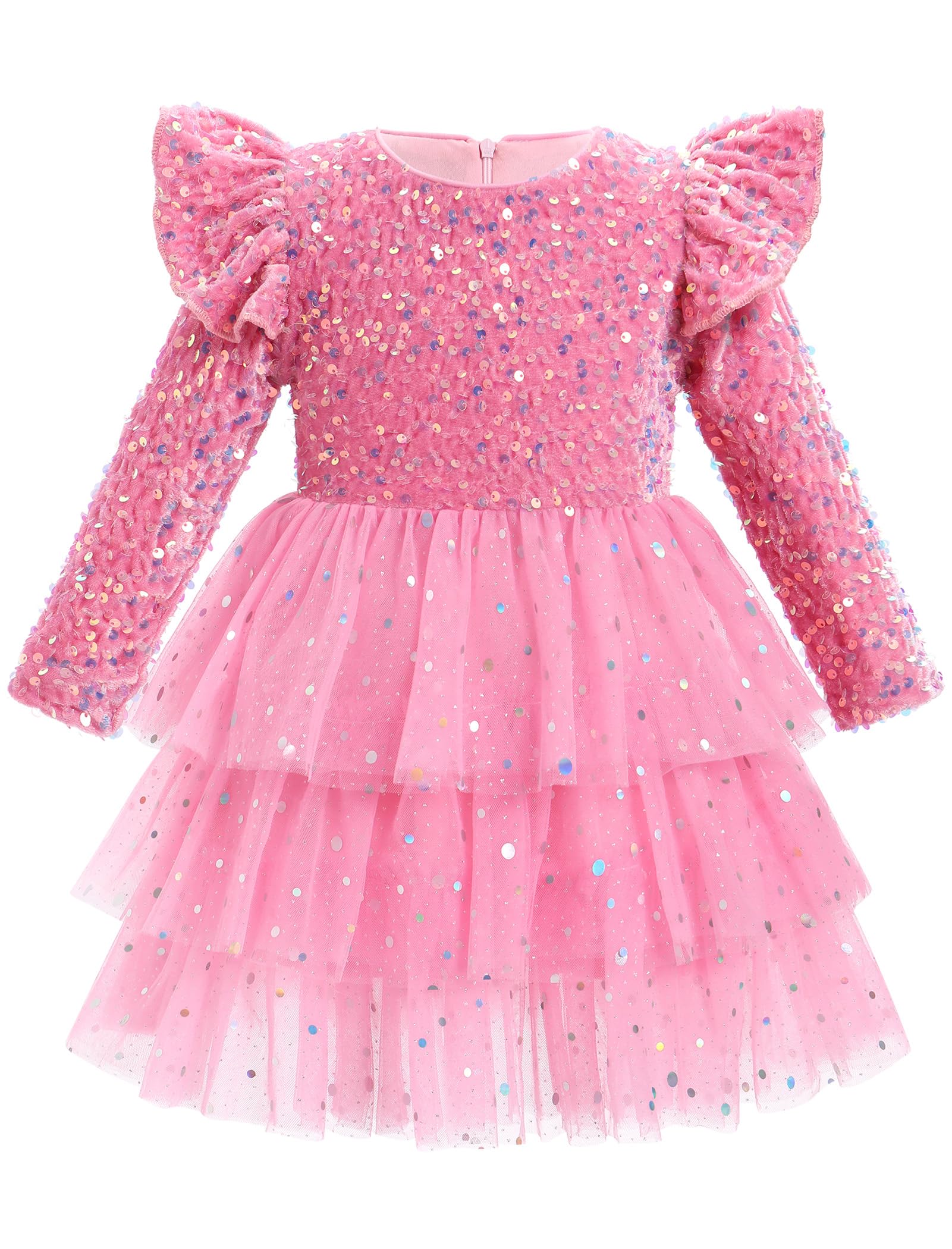 Infant Velvet Princess Dress - Pink 9-12M-image-6539b763-607b-4cf3-b7d7-7978feaba08d-109015