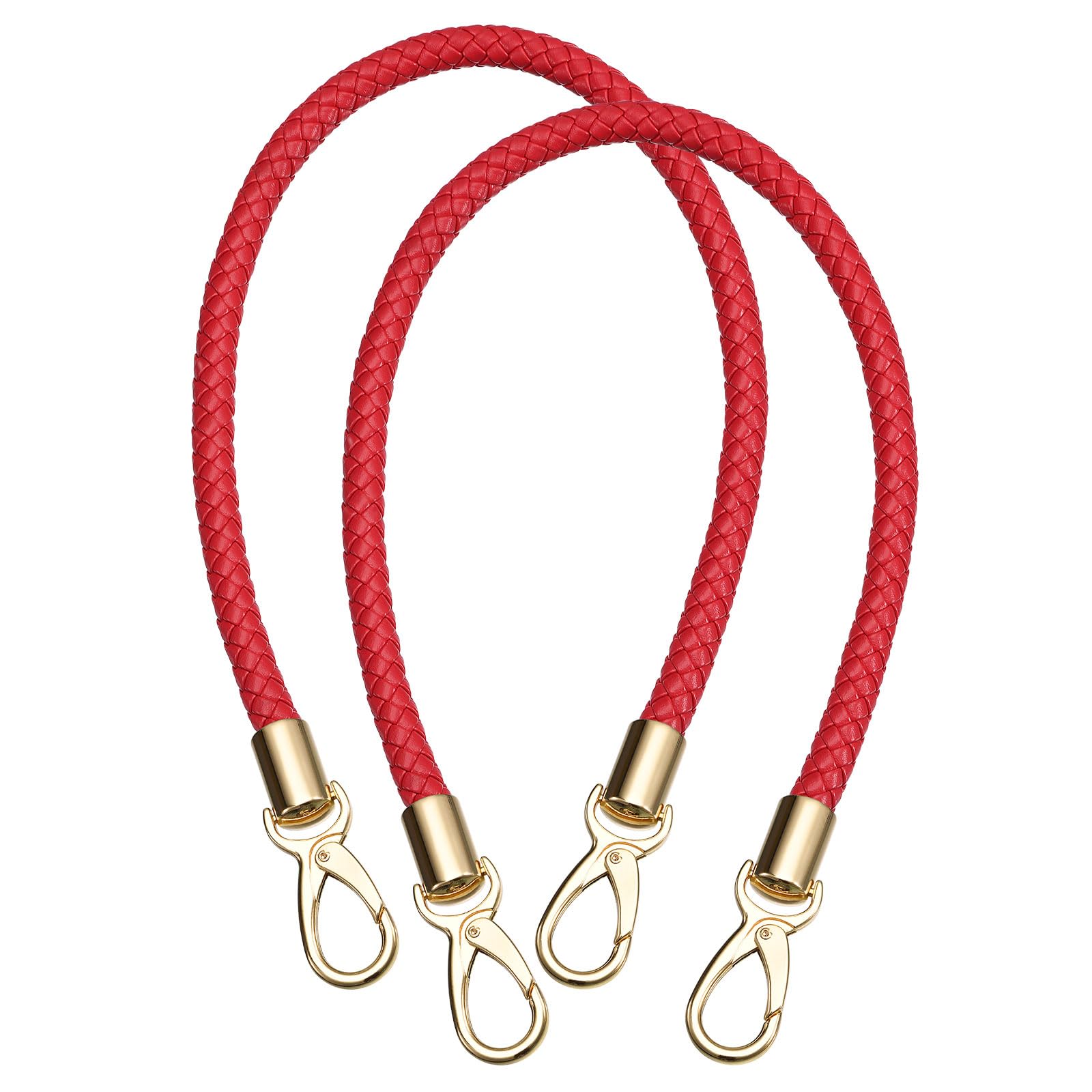 Leather Purse Strap, PU Braided Purse Uxcell 2Pcs 60cm/23.6" (Red)-image-8fc43b4e-4bb7-4ca2-9570-d031b1c00806-62047