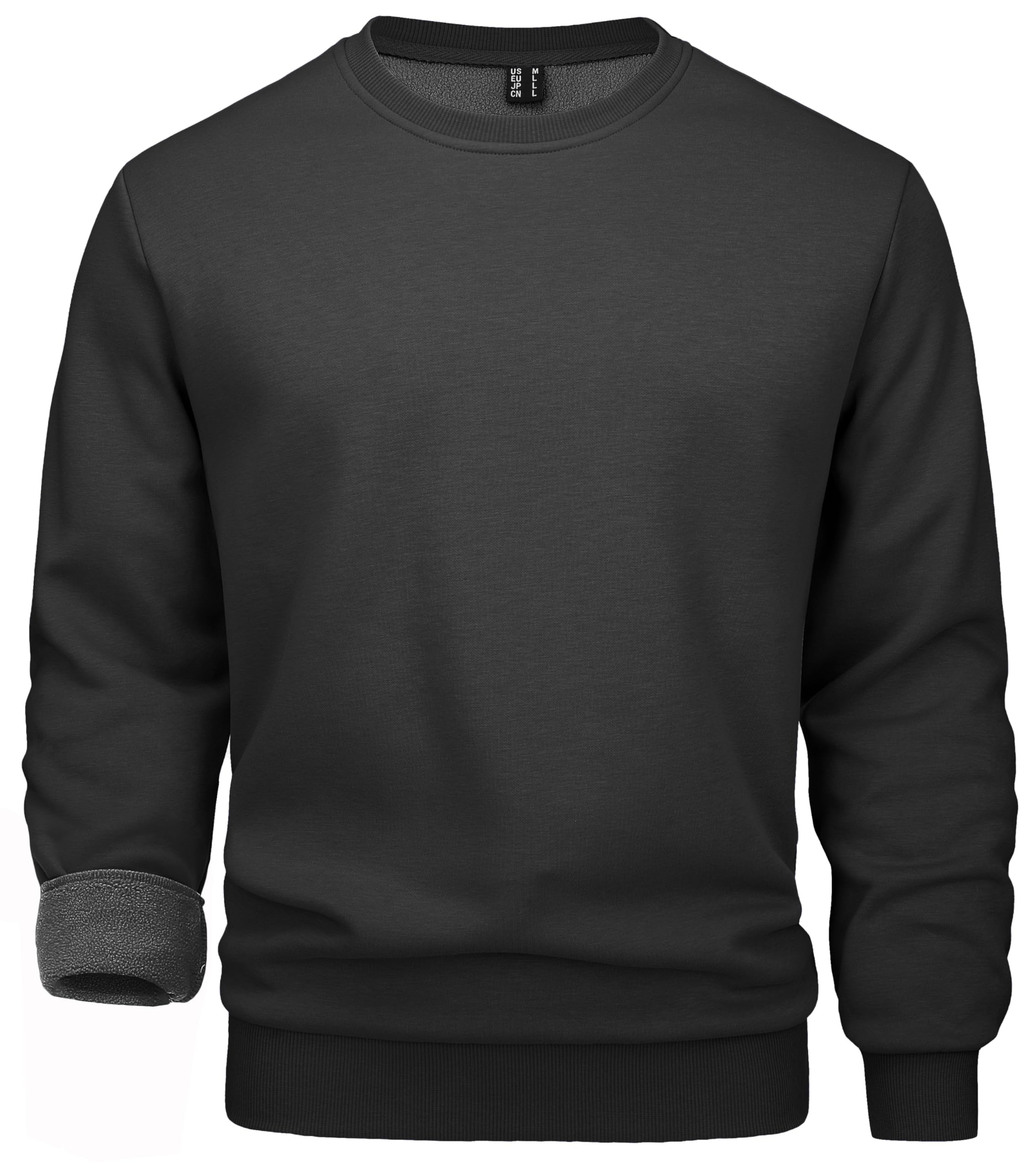 Men's Thermal Fleece Sweatshirt - Black XL-image-f92c0063-5c06-4b0e-b37b-72ef9b6ce0bc-116179