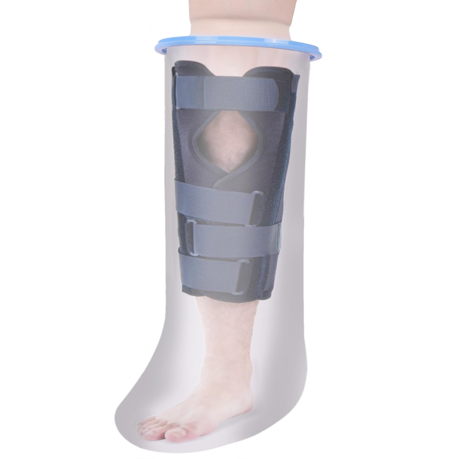 Waterproof Half Leg Cast Cover - Clear Wide Half Leg-image-8256bb9d-aa5e-4880-890f-79560638356d-116277