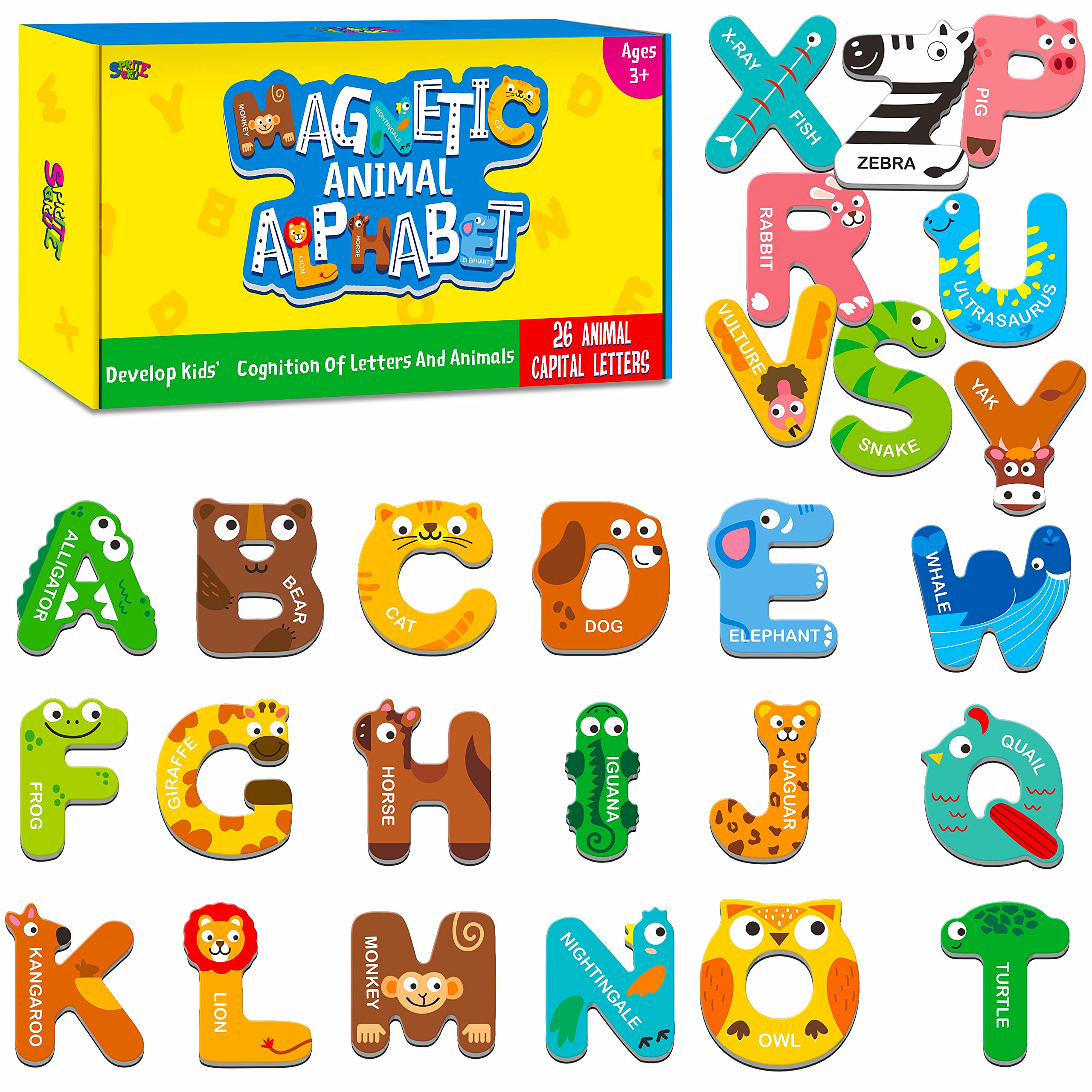 Large Magnetic Alphabet Letters for Kids, Educational ABC Fridge Magnets, Multicolour, 3-5 Years-image-f818a095-f6cc-4995-bb9f-87c2d9805e7f-60121