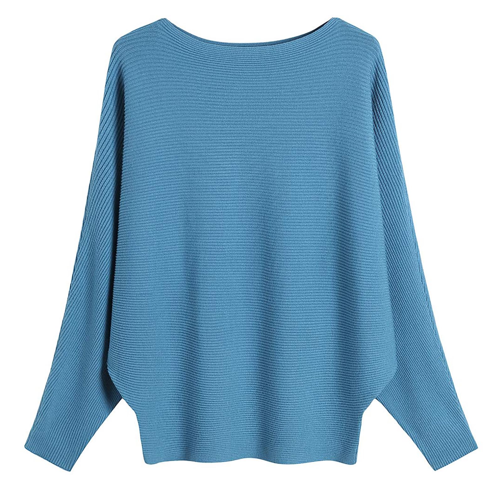 Women's Knit Jumper - Blue One Size-image-b200ba9f-0d66-4db4-a0c7-6855aca889d7-111416
