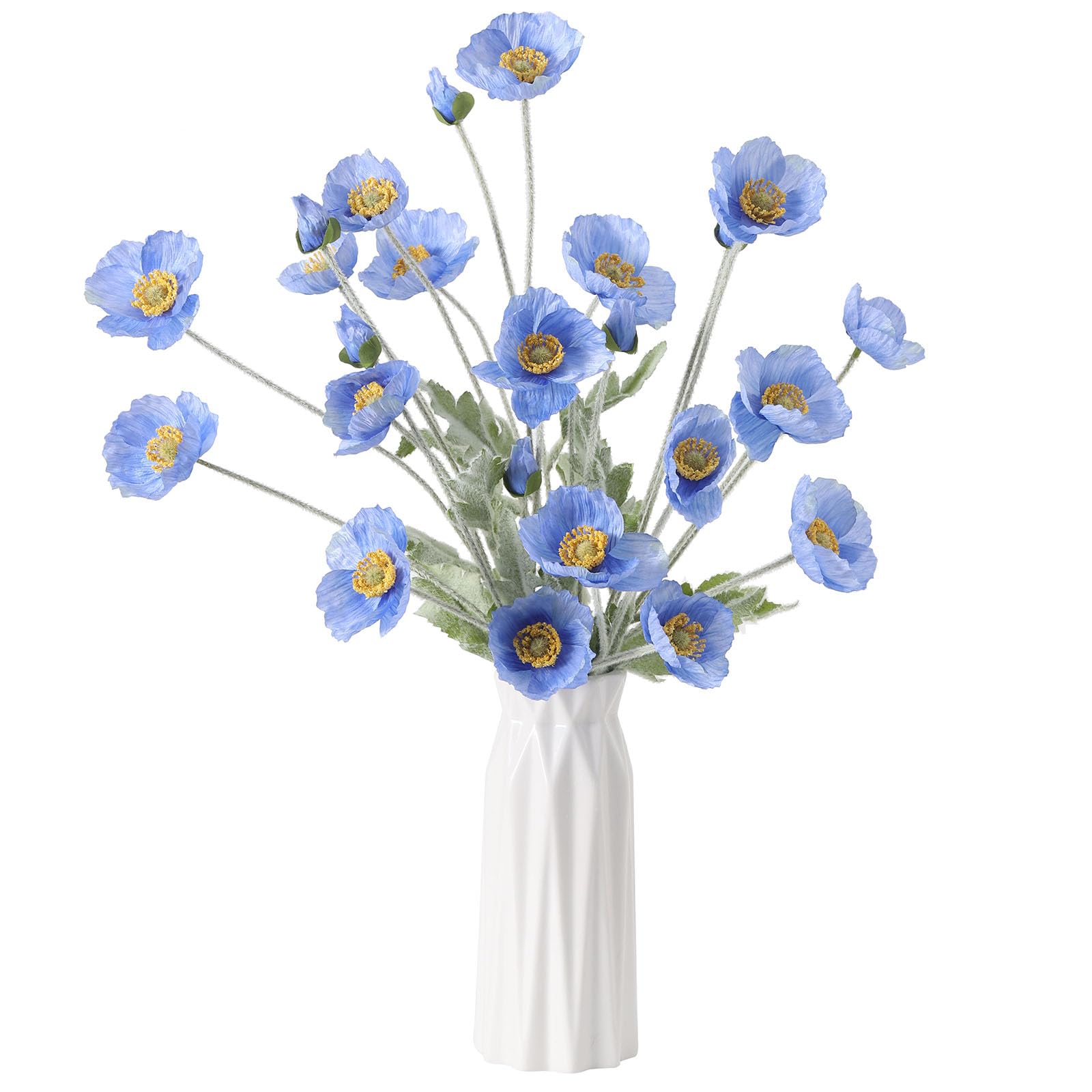 DuHouse Pcs Artificial Poppies Flowers Silk Poppy 6 Wedding(Green)-image-493999b0-6aa4-4fac-9213-7e12456f9074-59452