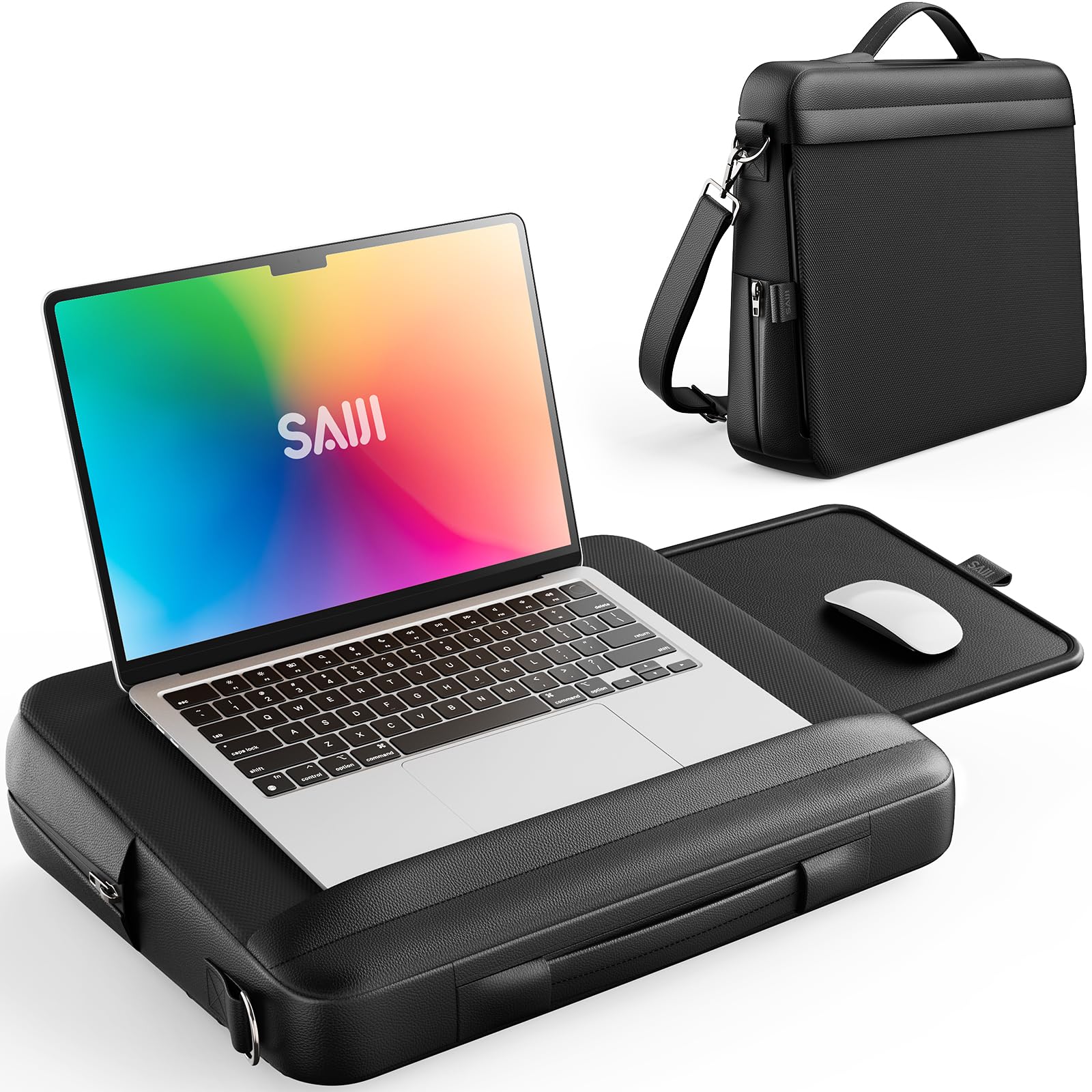 Dual-Use Laptop Tray Bag - Black 57x31x10cm-image-7902d97b-5256-4b8b-b35f-2513fb3e3950-116145