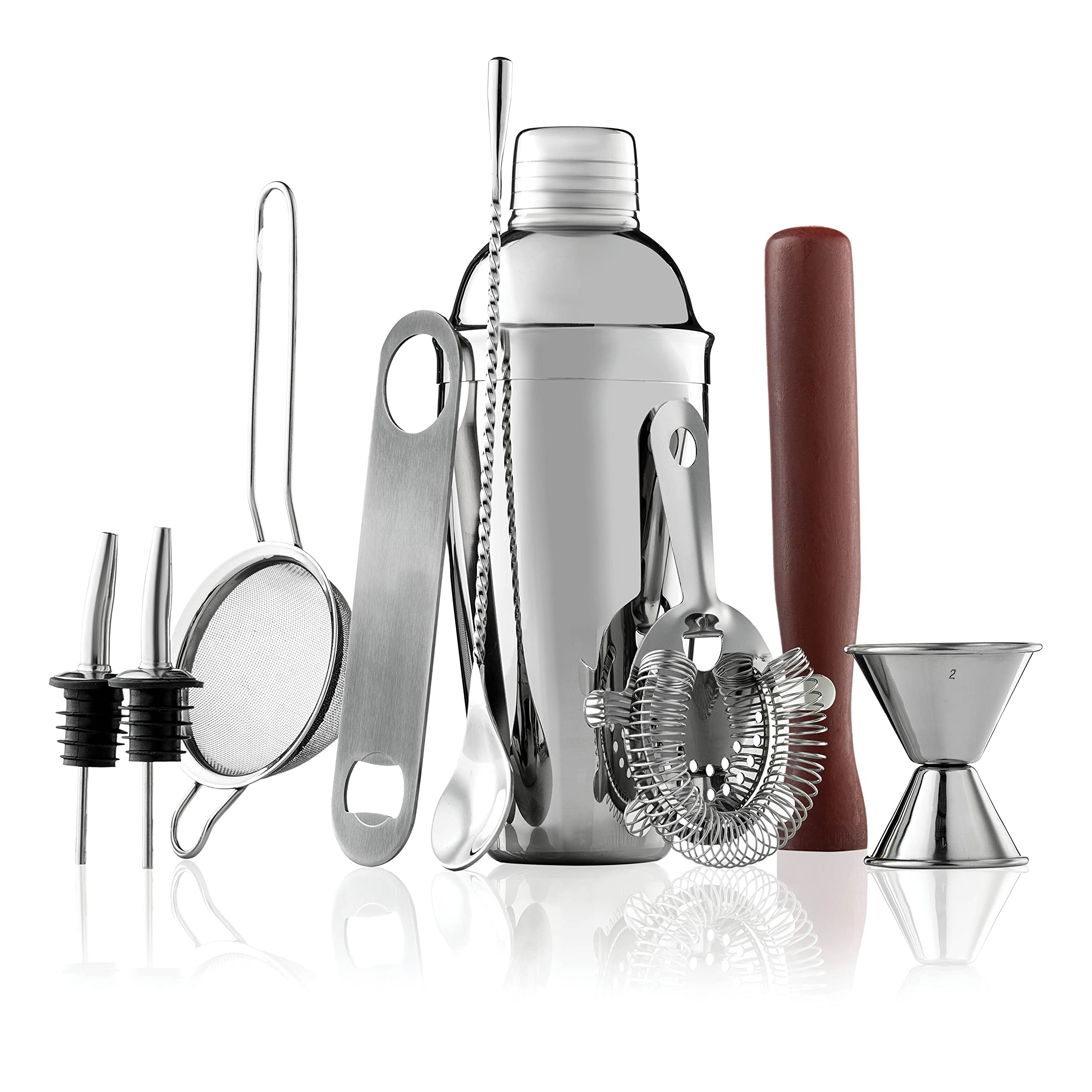 10-Piece Stainless Steel Cocktail Shaker Set with Travel Bag - Perfect Mixology Kit for Home Bars-image-d1aa45e9-3f34-4583-bb2a-e8319dc5bcb0-67966