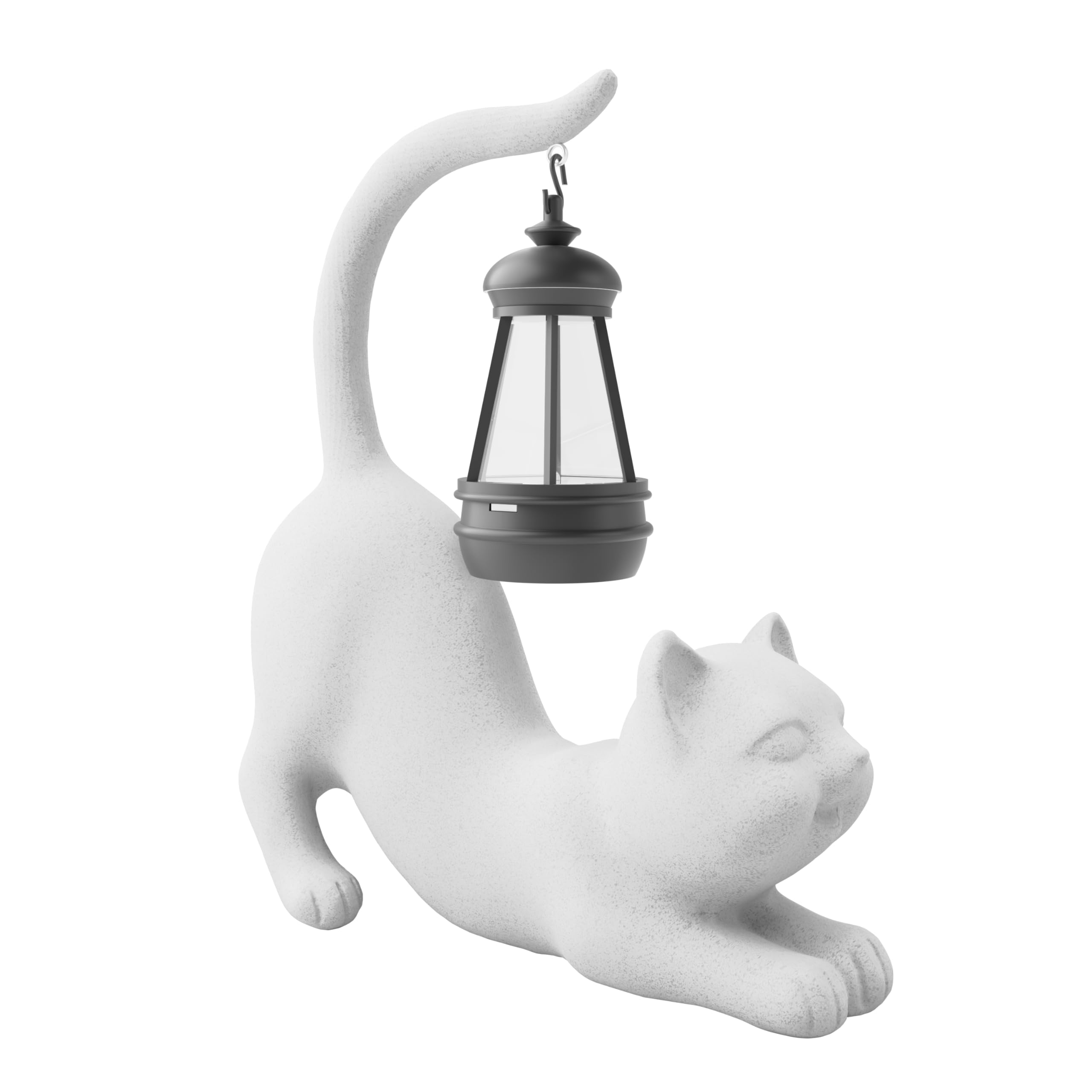 Solar Cat Garden Statue Light - 10 Inch Tail-image-17bf2dfd-f926-421d-81a2-68fbffc473c8-90966