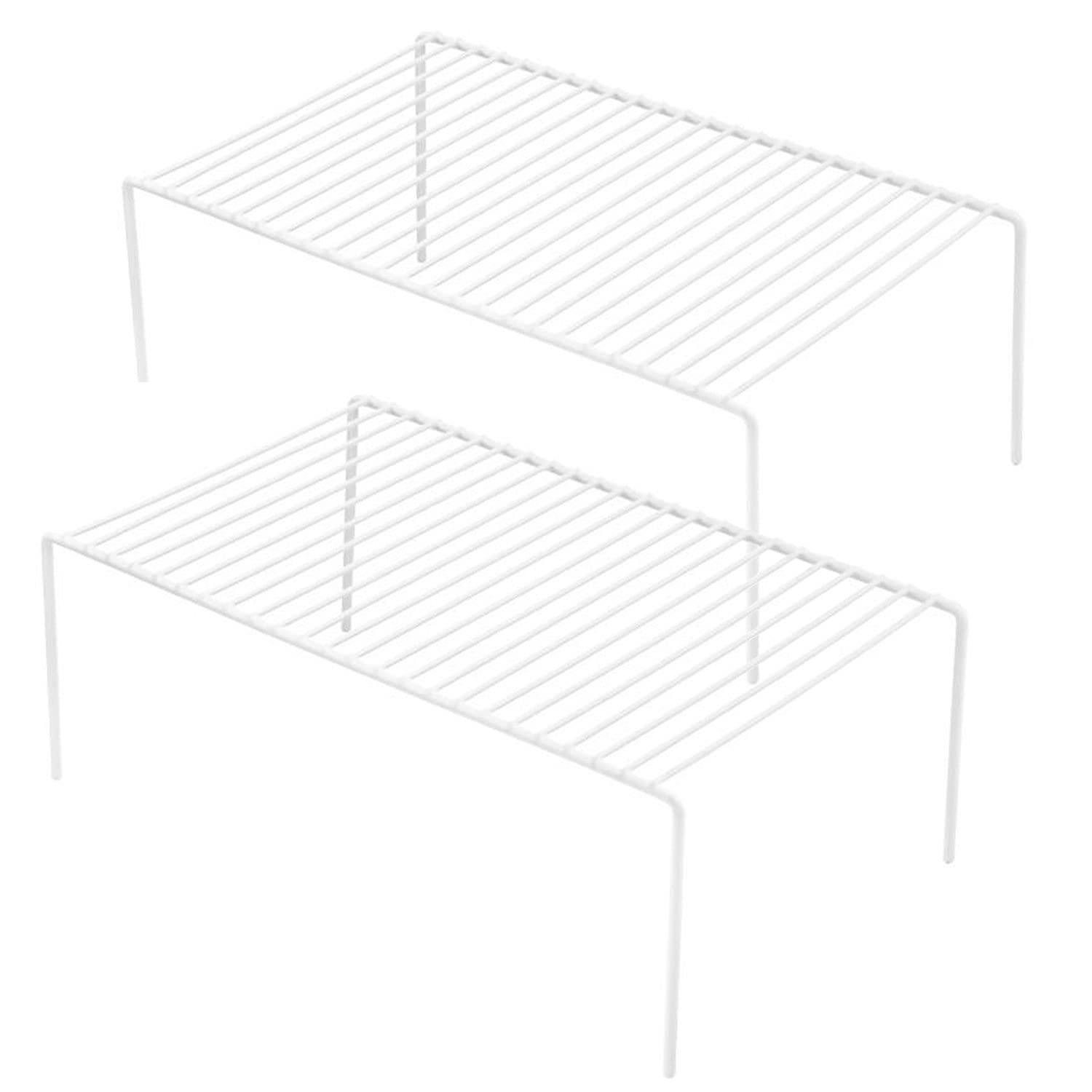 Kitchen Cabinet Shelf Organiser - White Medium-image-7c9dd434-2ab4-4154-b936-436e6a177980-88261