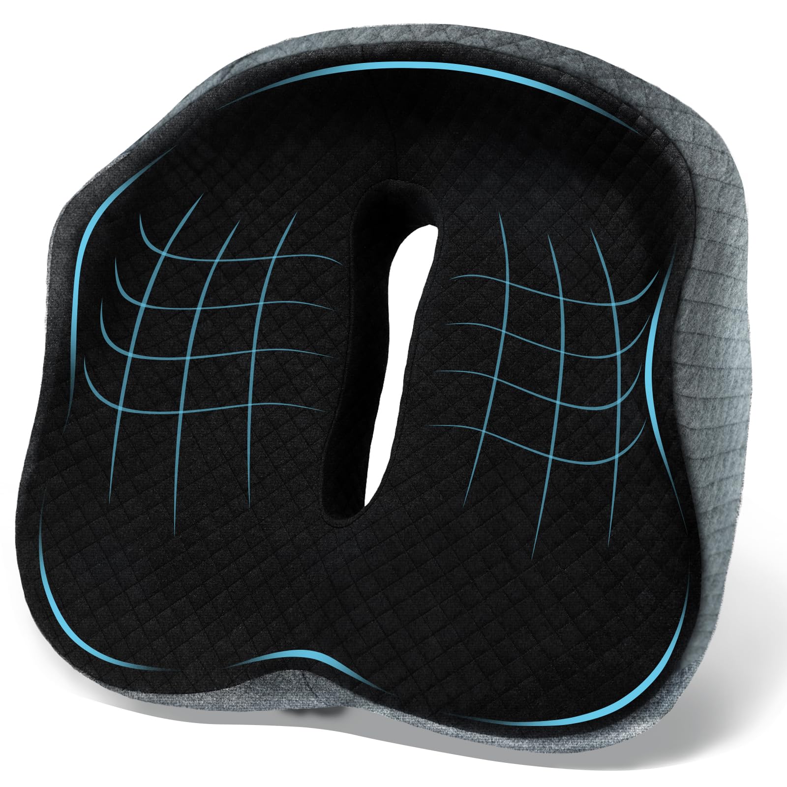 Large Memory Foam Seat Cushion - Black-image-e470924c-b0d1-40a6-b2b9-fd83b4504137-93653