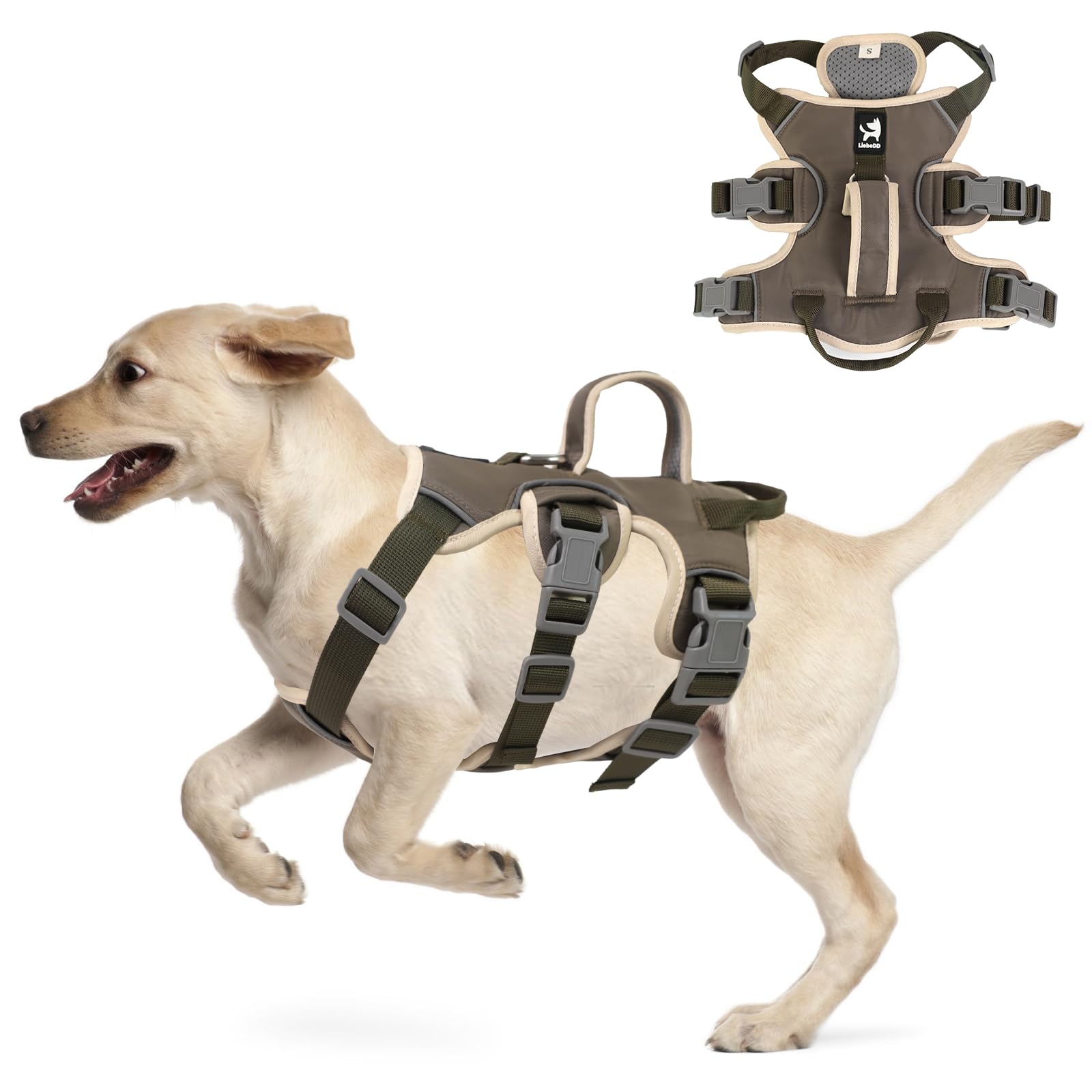 Anti-Pull Dog Harness Reflective - Green L-image-b767cda0-ec05-4435-a741-e63dba42e3fd-112447