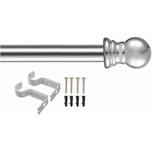Adjustable Curtain Pole - Silver 76-368cm-image-c8e00771-1b48-4e74-ad12-5e363ee2dd1d-157208
