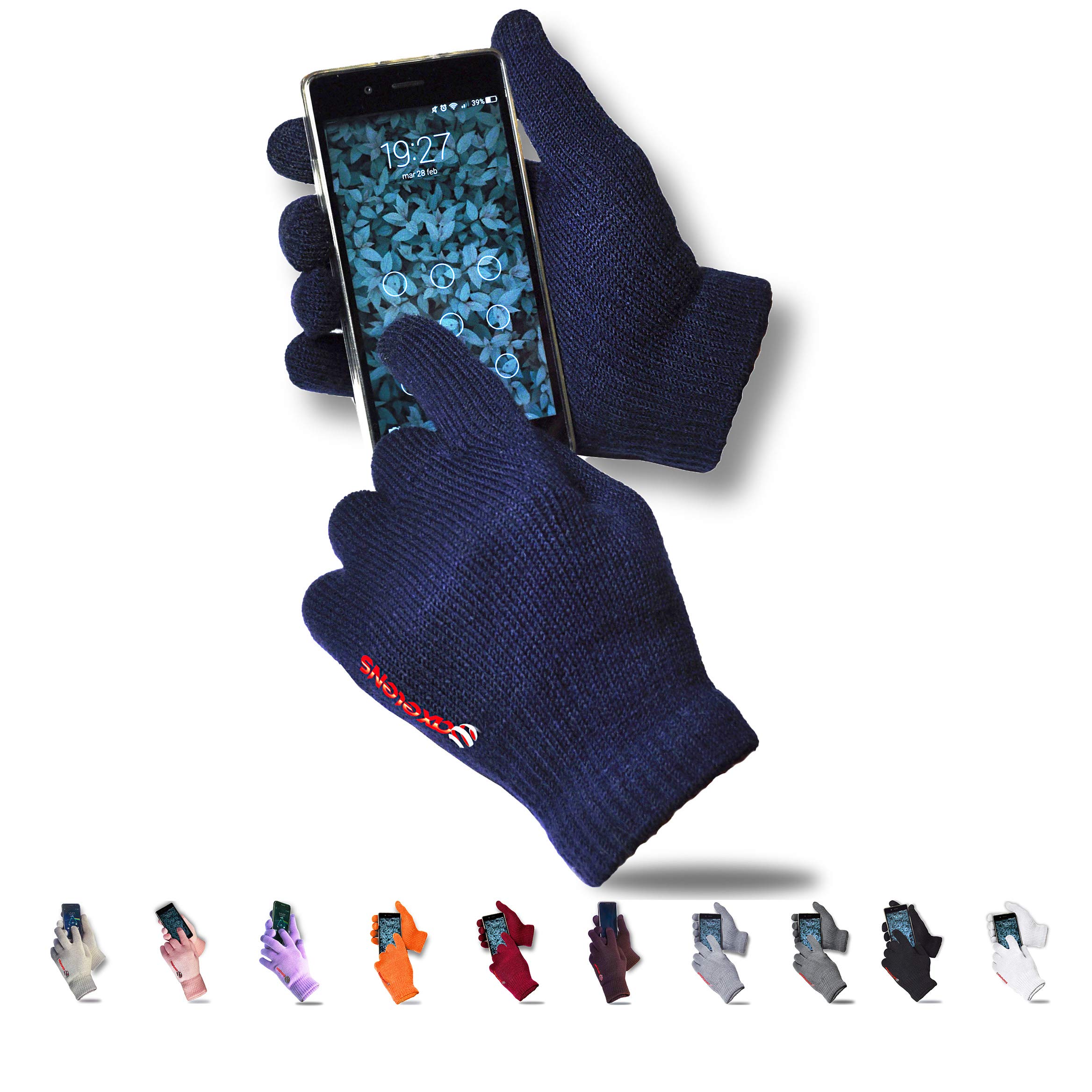 Touchscreen Winter Gloves - Blue One Size-image-86708bb4-f1ae-419a-9b2b-dcf6c23edd63-117174