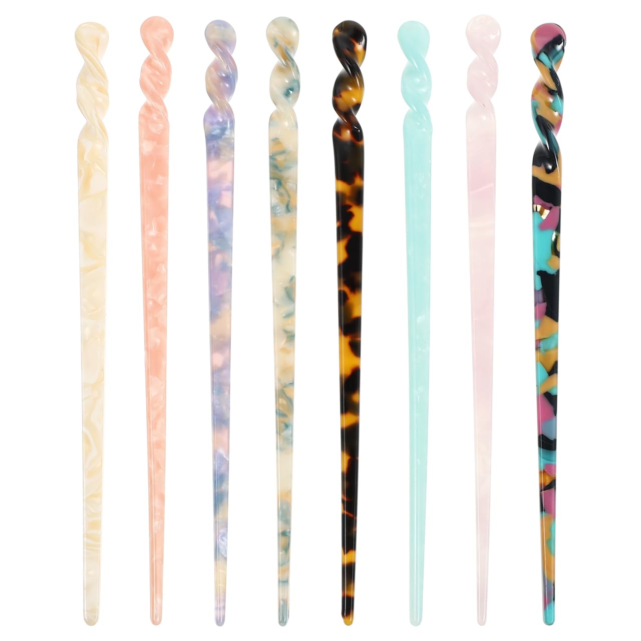 Vintage Acetate Hair Sticks - 8Pcs Retro Tortoise Shell Hairpins for Elegant Bun Hairstyles-image-c88183ea-f464-42f9-97e2-ee66466af544-67942